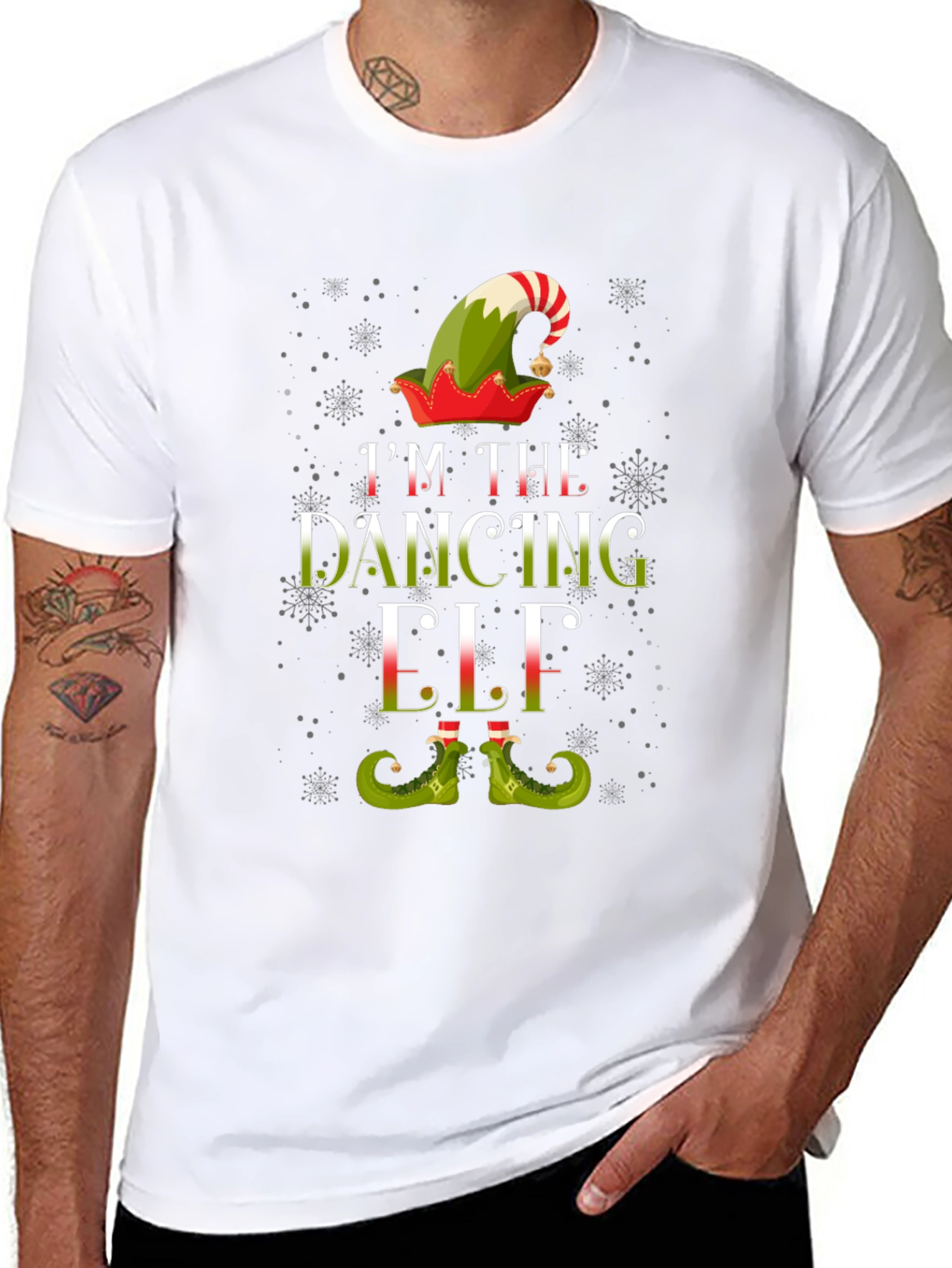 Dancing Elf Christmas T-Shirt