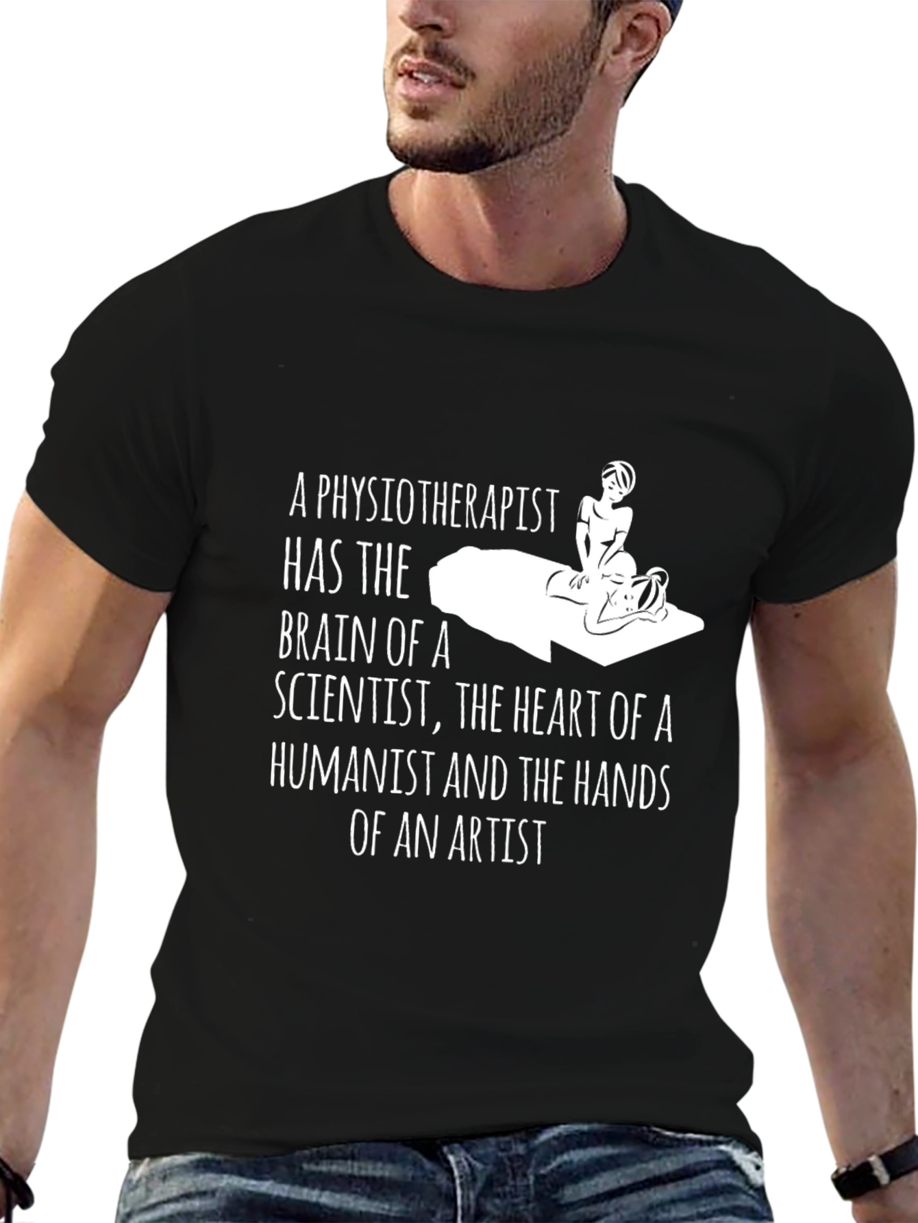 Physiotherapist Brain Heart Hands T-Shirt