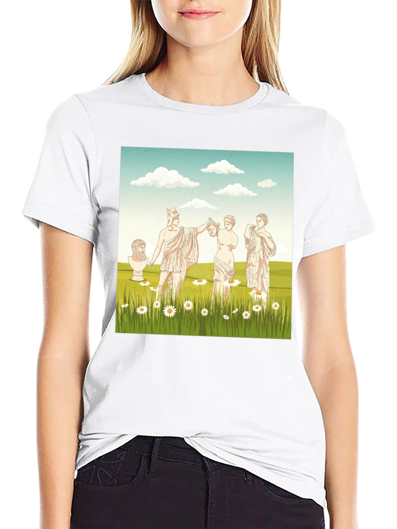 Greek Statue Art Graphic Tee