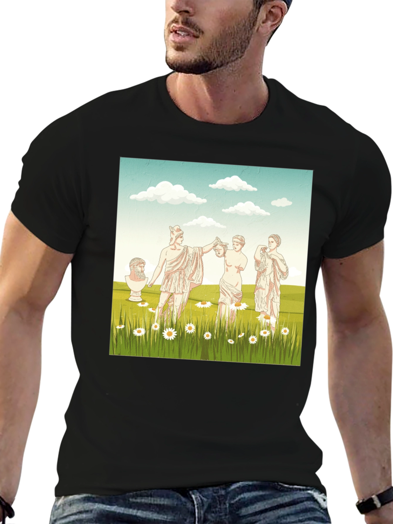 Greek Statue Art Graphic Tee