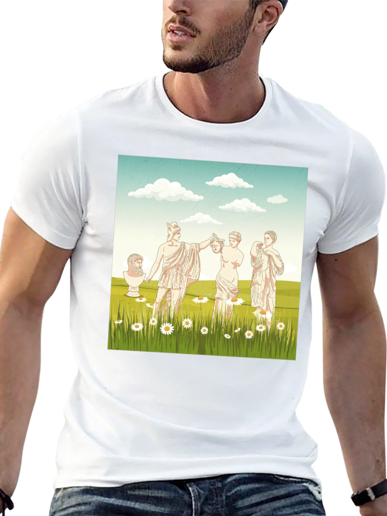 Greek Statue Art Graphic Tee