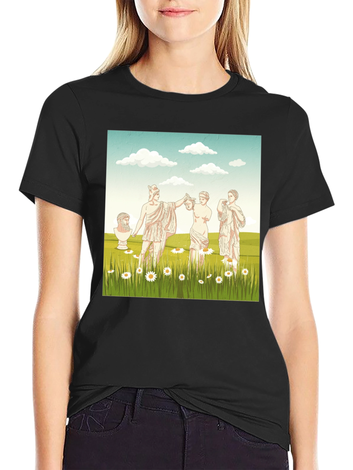 Greek Statue Art Graphic Tee