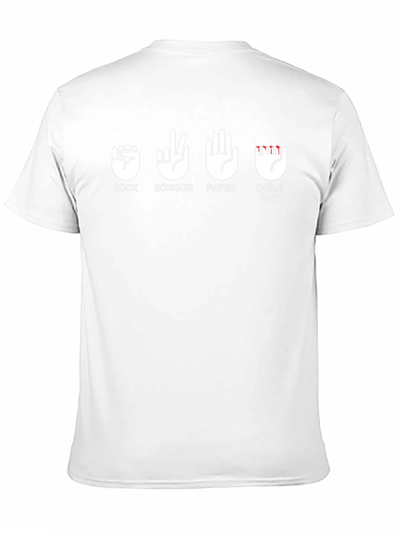 Rock Paper Scissors Table Saw Funny T-Shirt