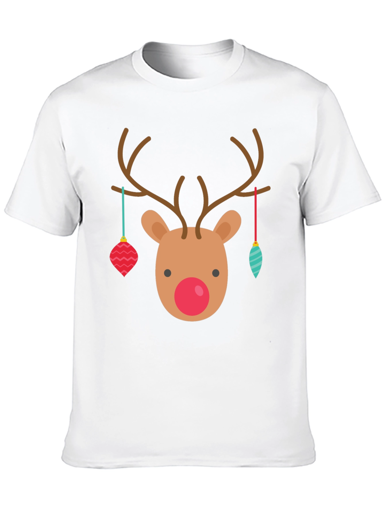 Festive Reindeer Christmas Graphic Tee