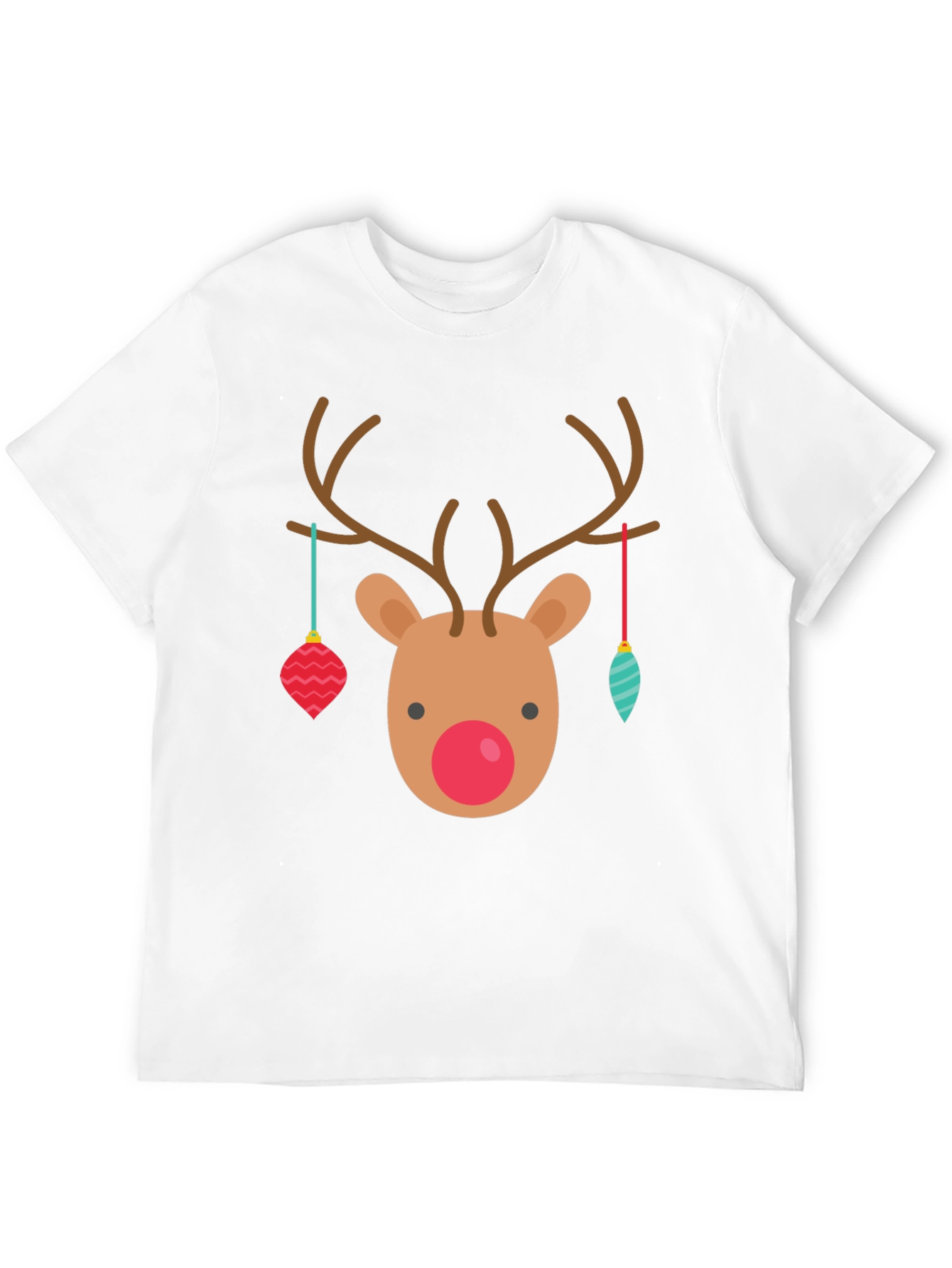 Festive Reindeer Christmas Graphic Tee