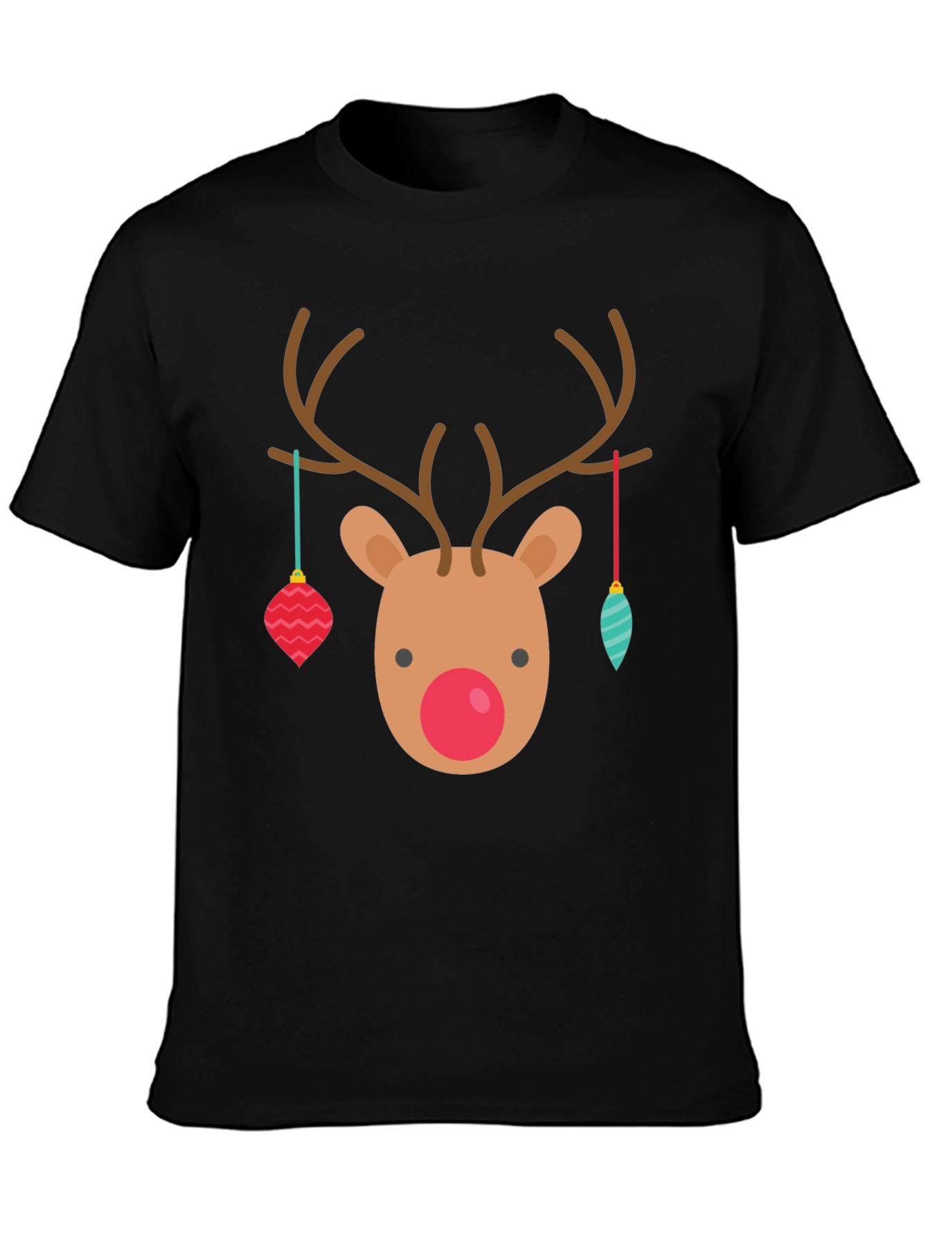 Festive Reindeer Christmas Graphic Tee