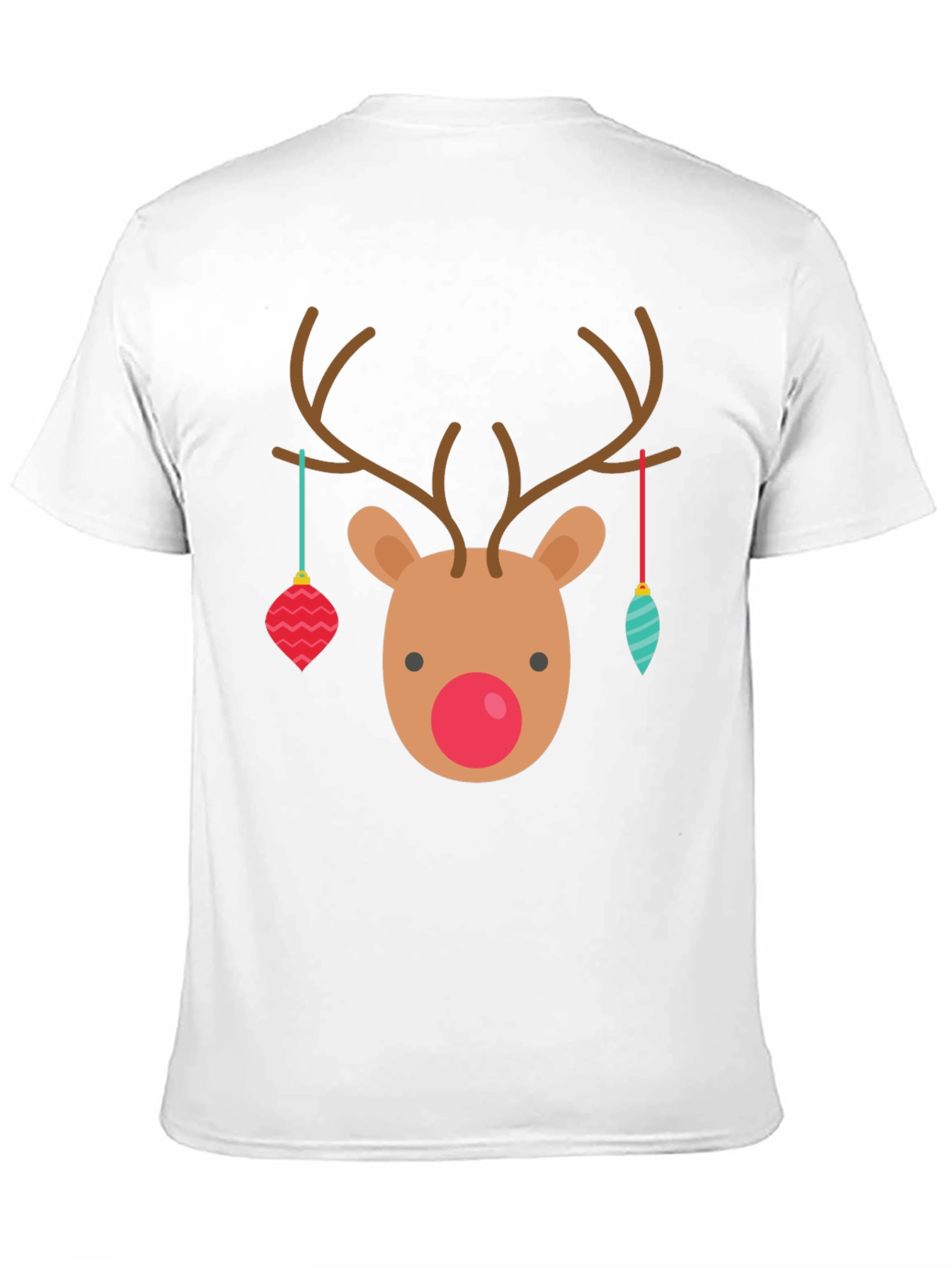Festive Reindeer Christmas Graphic Tee