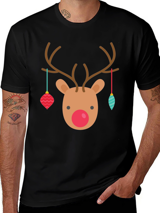 Festive Reindeer Christmas Graphic Tee