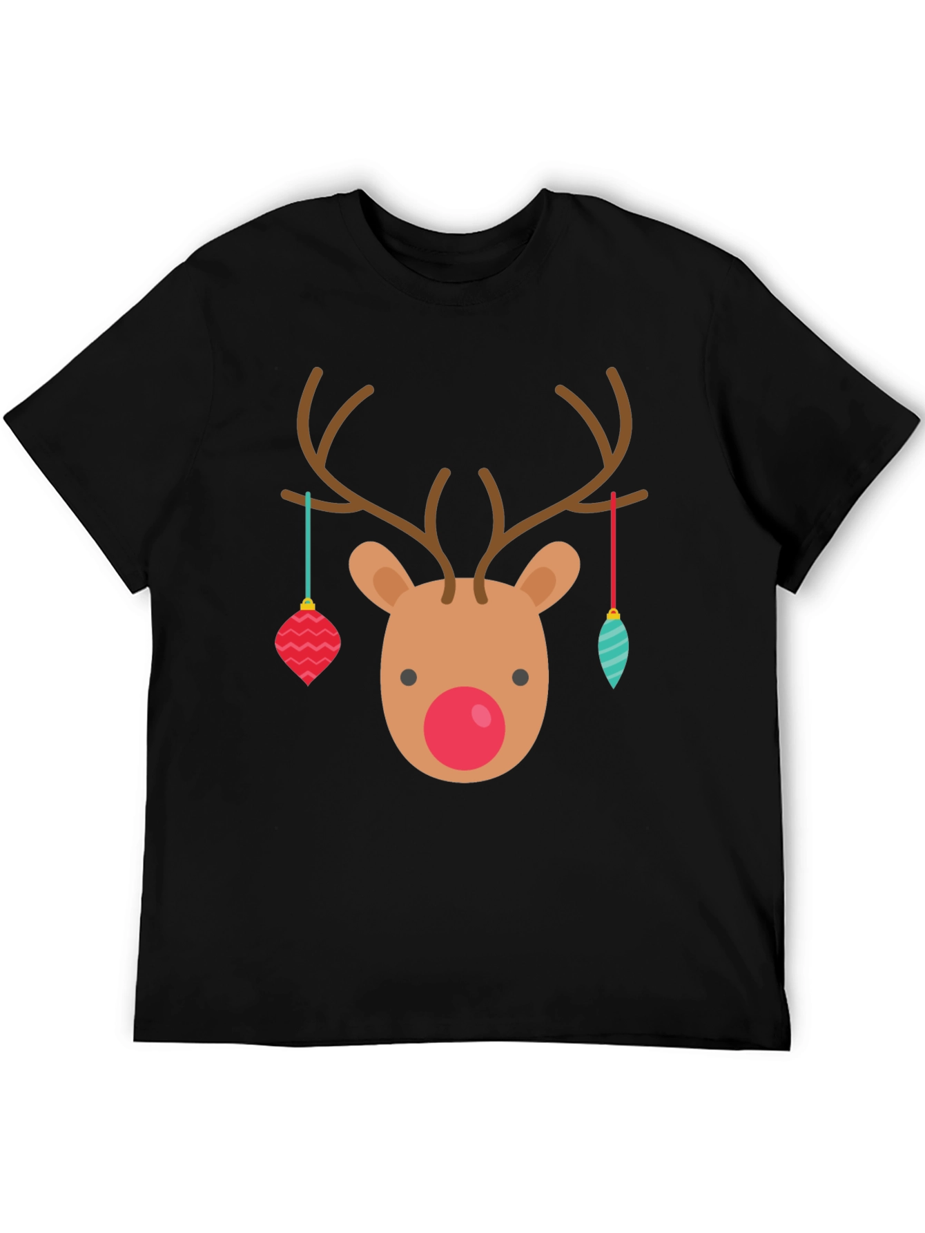 Festive Reindeer Christmas Graphic Tee