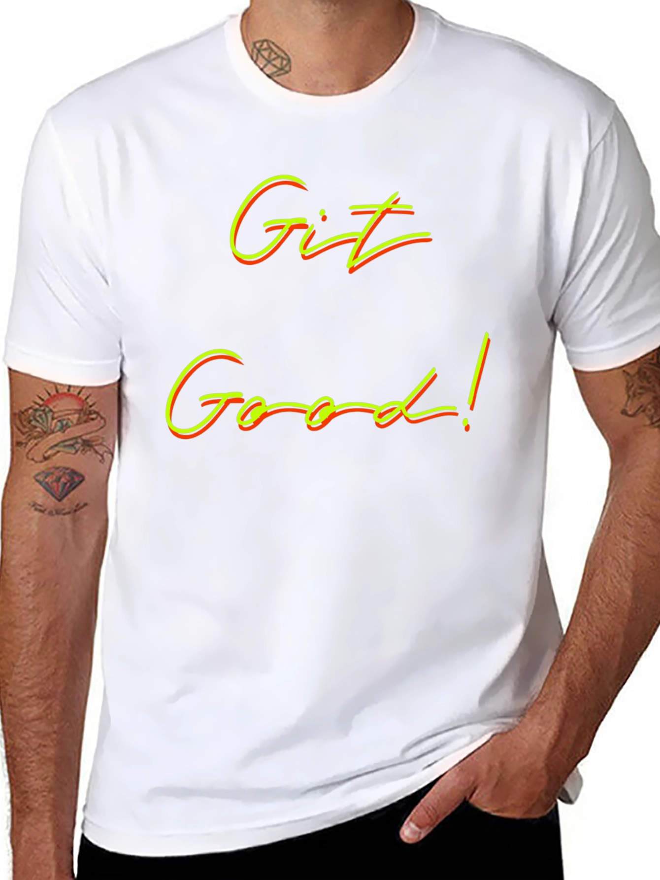 Git Good Black T-Shirt - Coding and Gaming Motivation