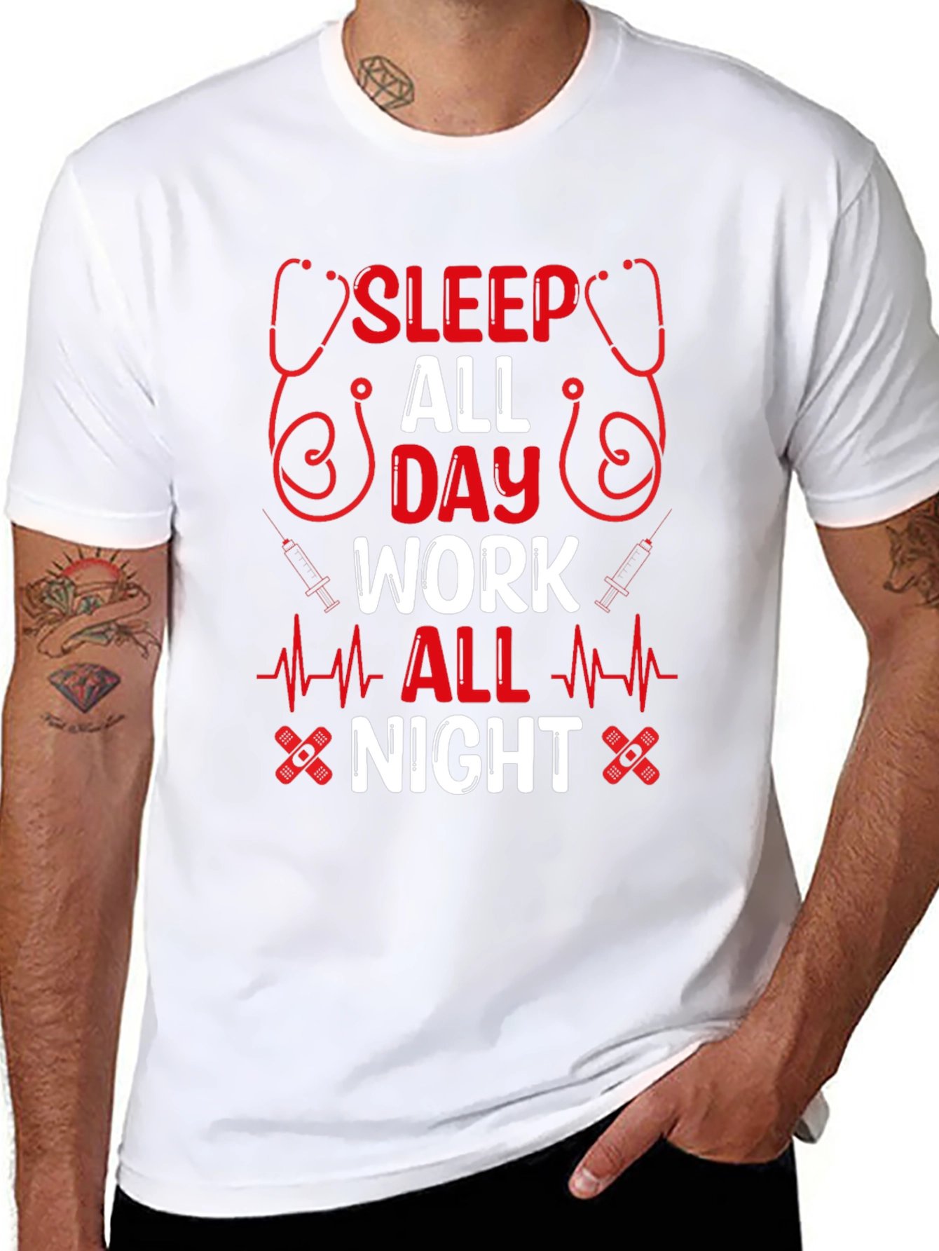 Sleep All Day Work All Night T-Shirt