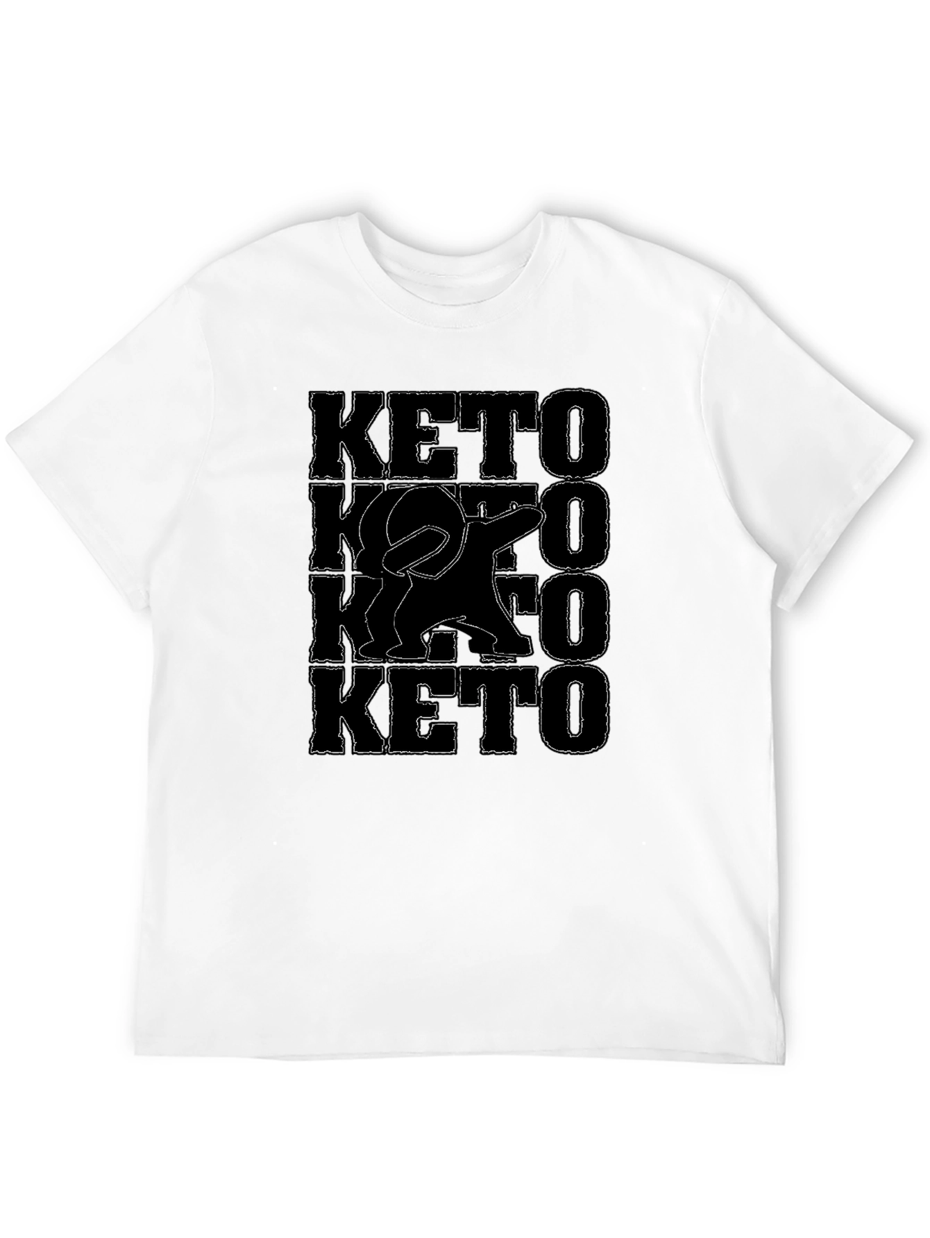 Keto Dab Graphic Tee - Black