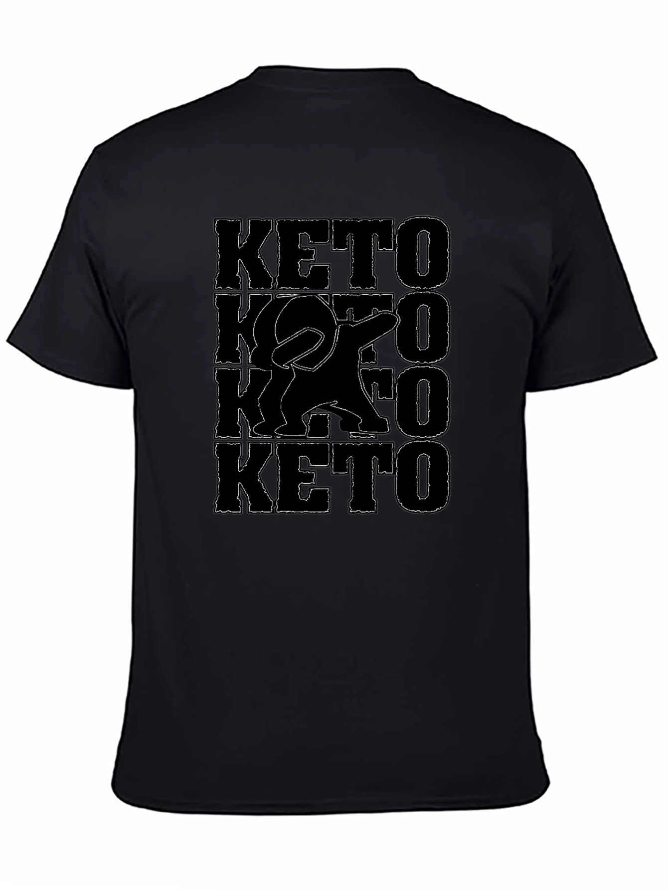 Keto Dab Graphic Tee - Black