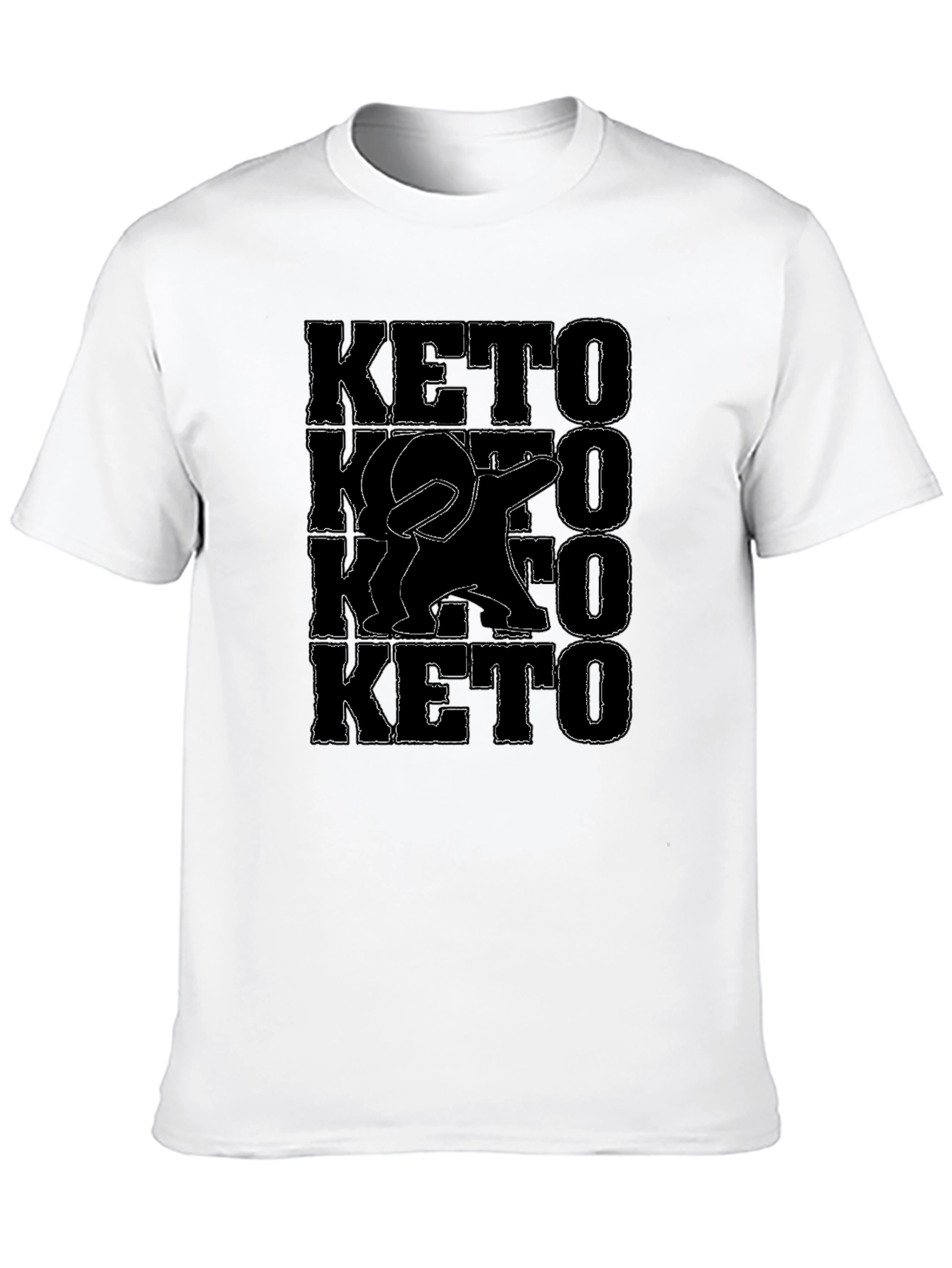 Keto Dab Graphic Tee - Black