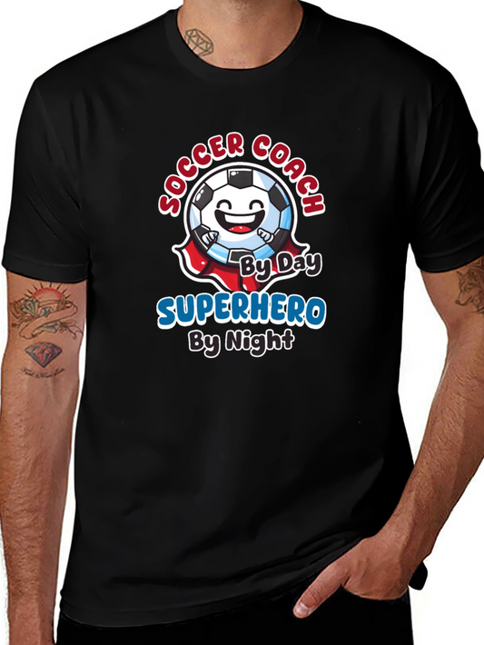 Soccer Coach Superhero T-Shirt