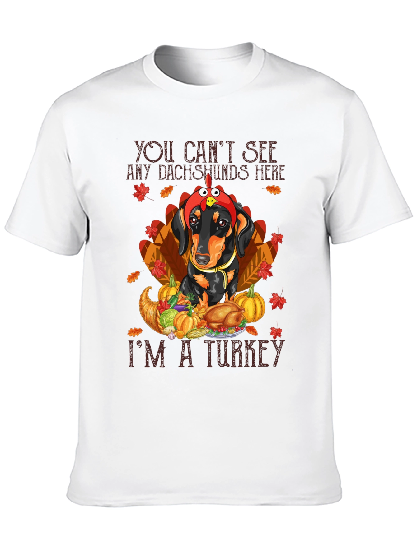 Thanksgiving Dachshund Turkey T-Shirt