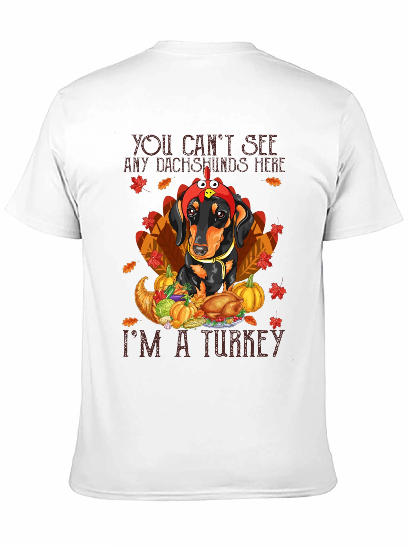 Thanksgiving Dachshund Turkey T-Shirt