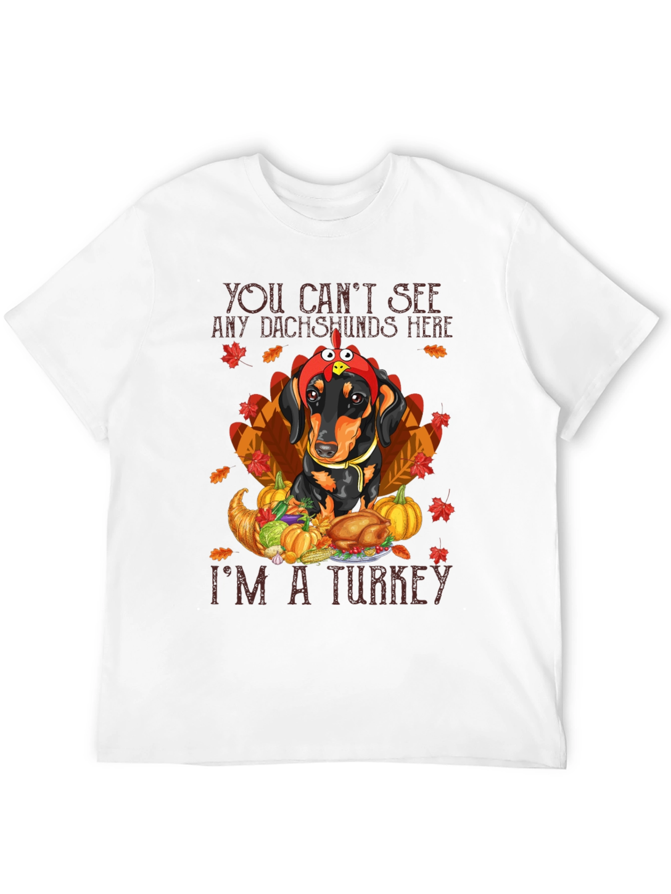 Thanksgiving Dachshund Turkey T-Shirt