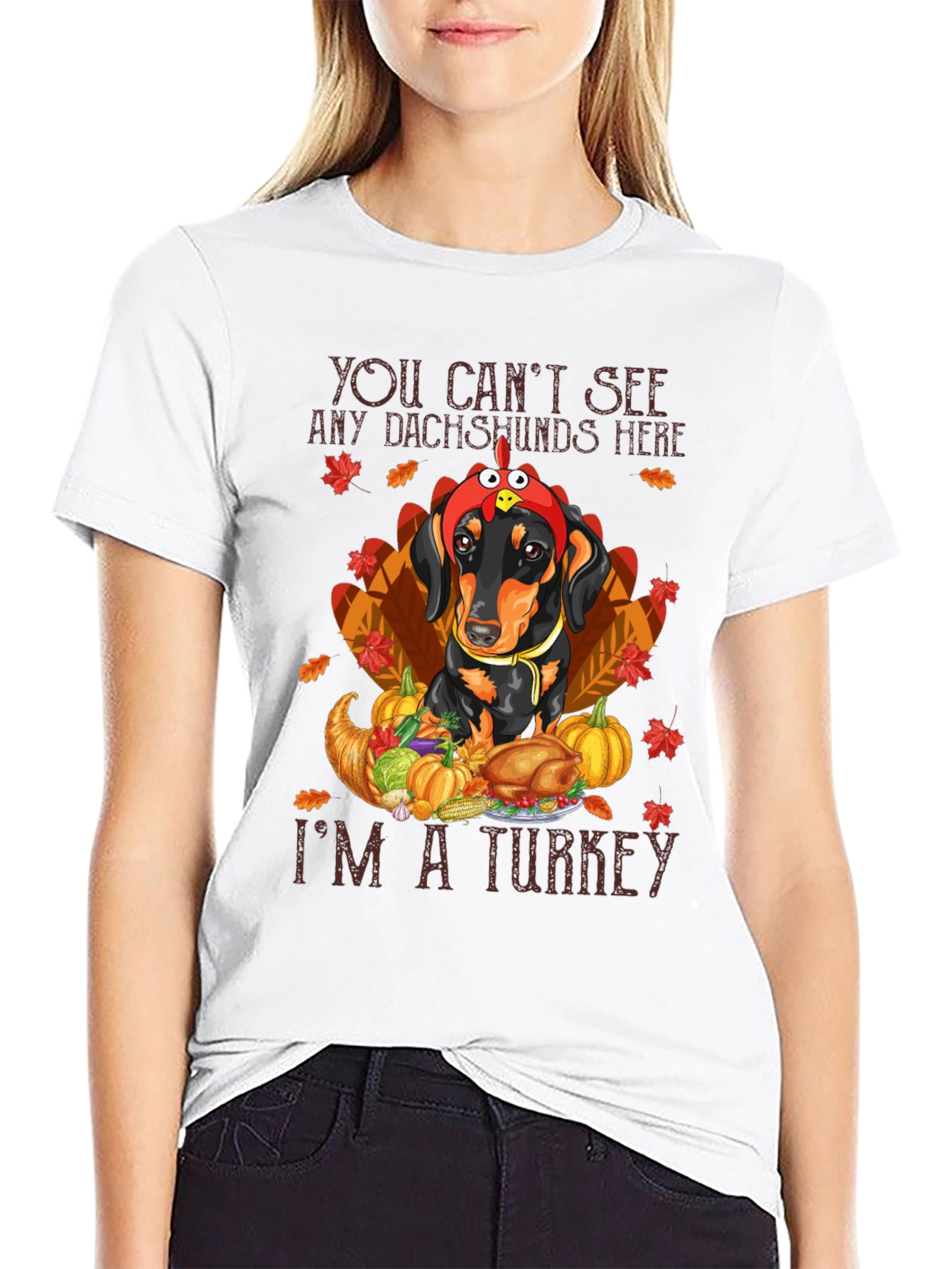 Thanksgiving Dachshund Turkey T-Shirt