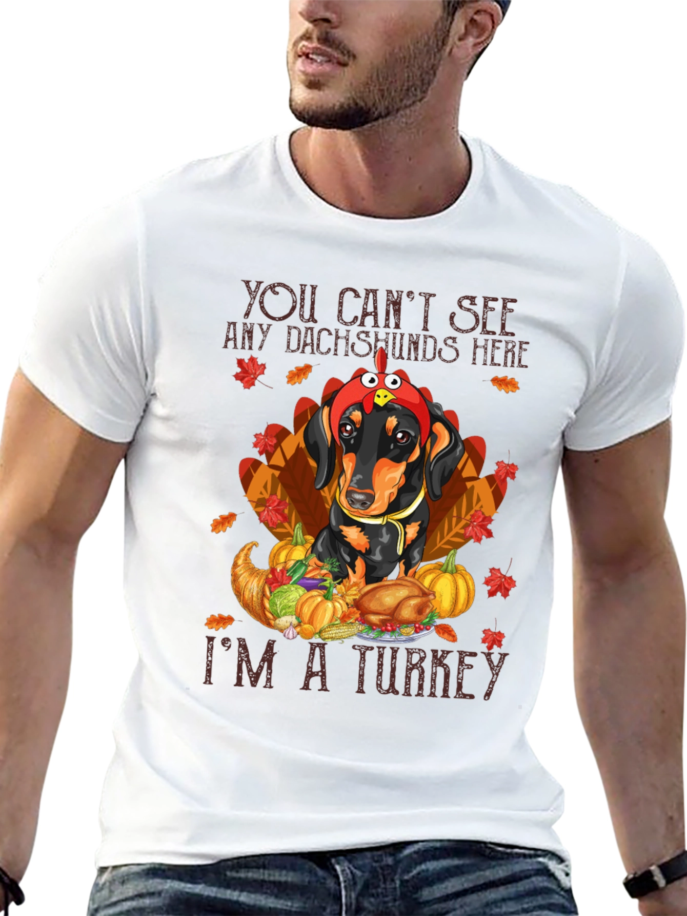 Thanksgiving Dachshund Turkey T-Shirt