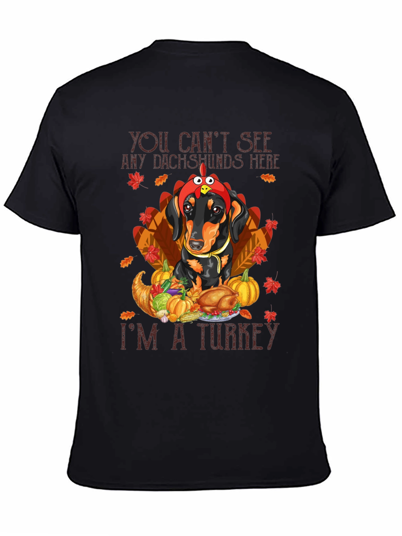 Thanksgiving Dachshund Turkey T-Shirt