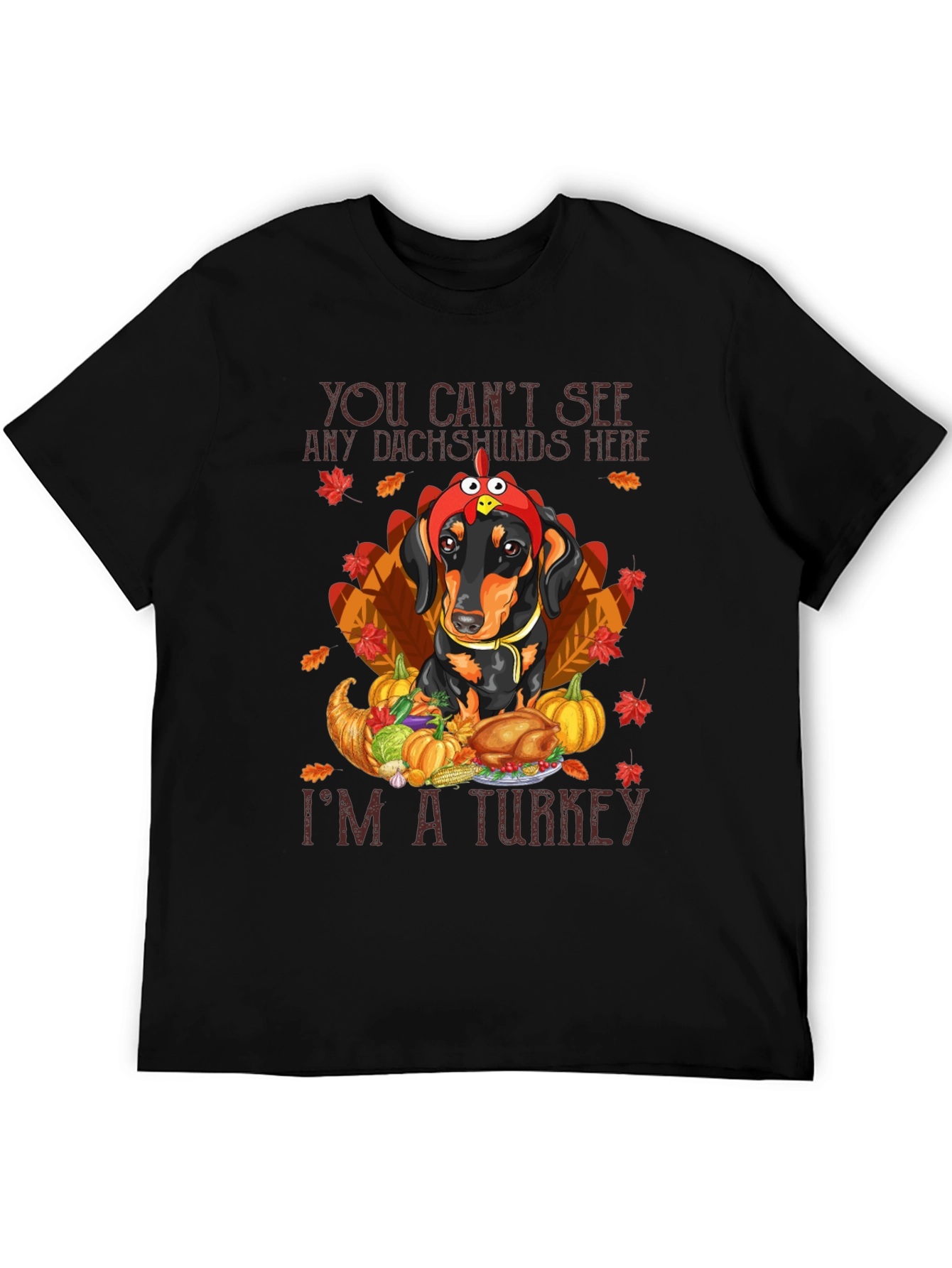 Thanksgiving Dachshund Turkey T-Shirt