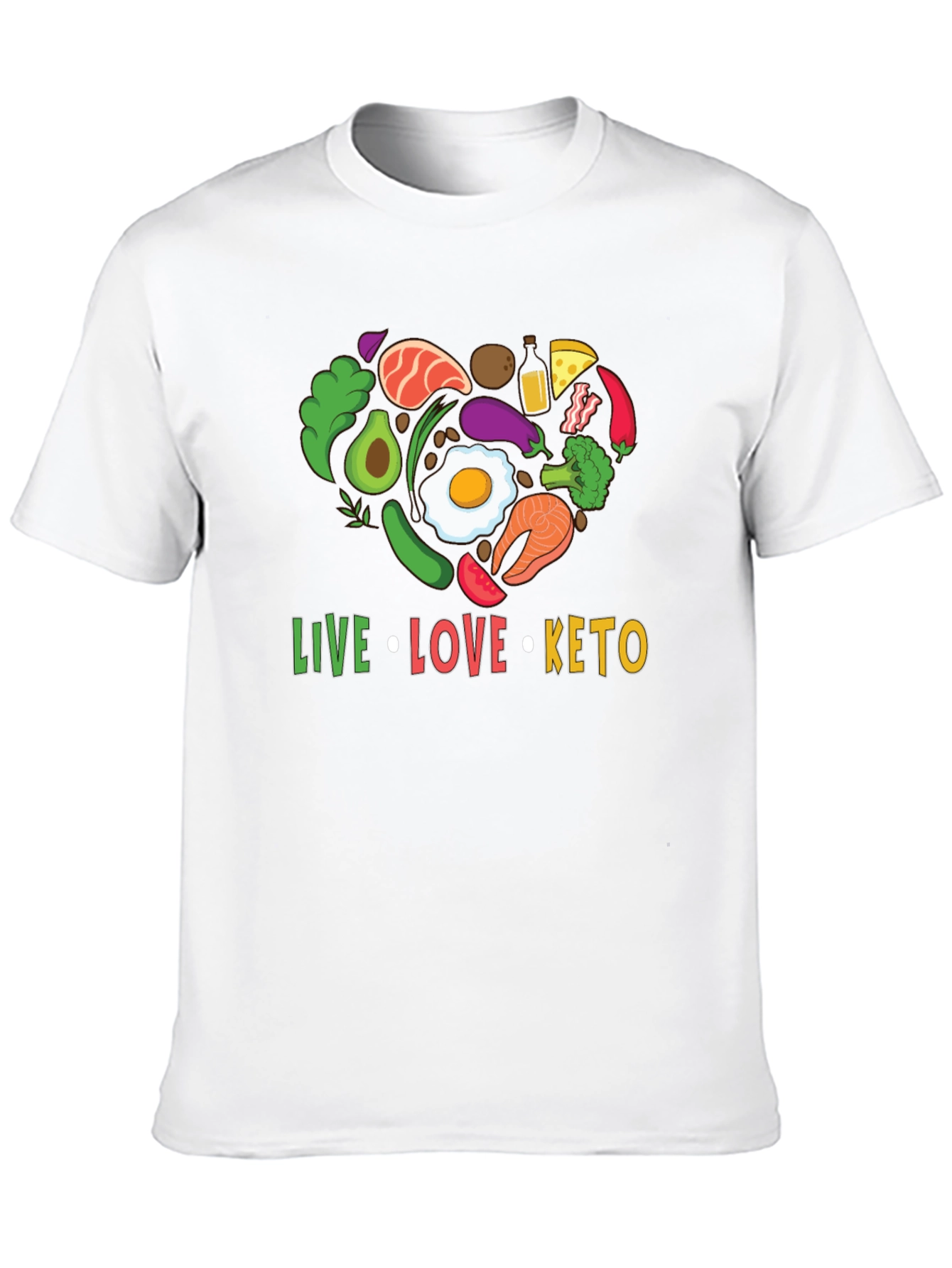 Live Love Keto T-Shirt - Diet Lifestyle Tee