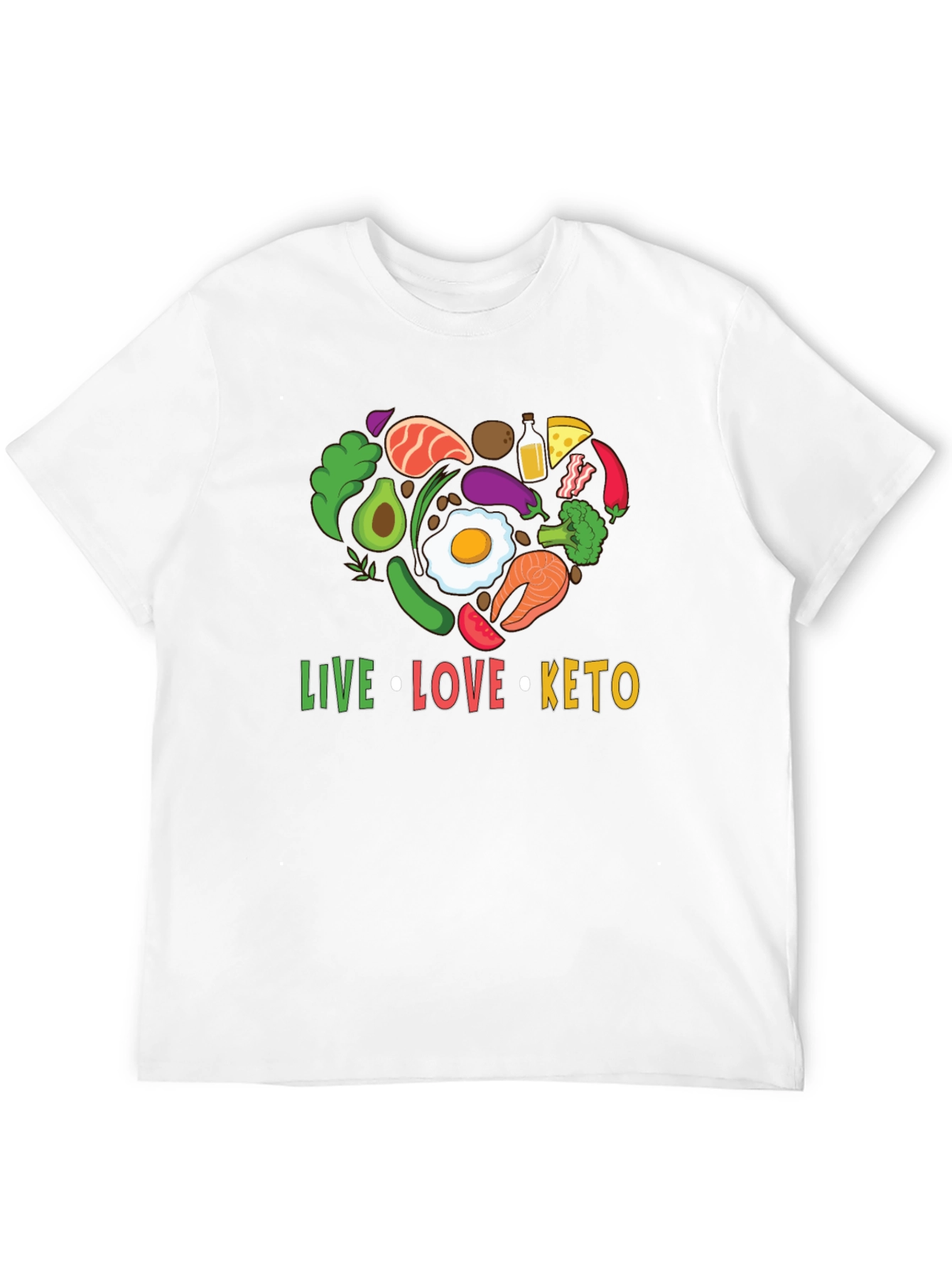 Live Love Keto T-Shirt - Diet Lifestyle Tee