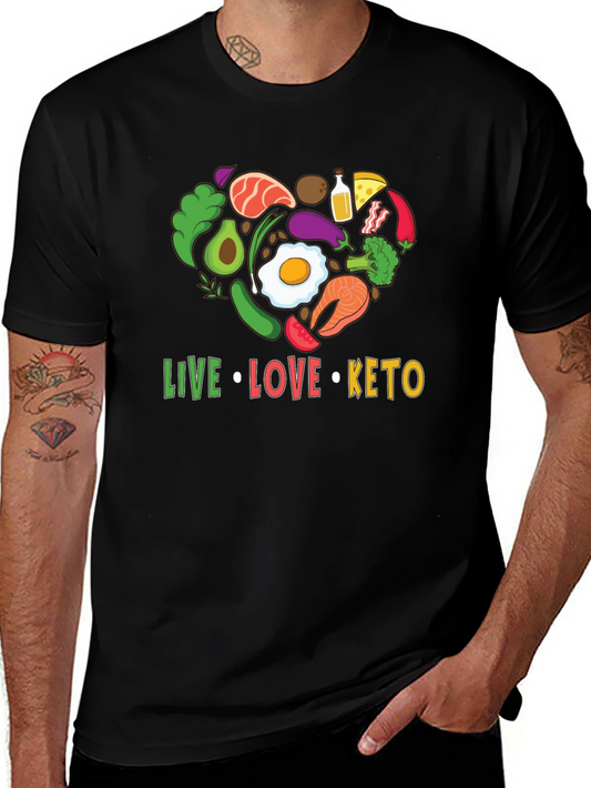 Live Love Keto T-Shirt - Diet Lifestyle Tee