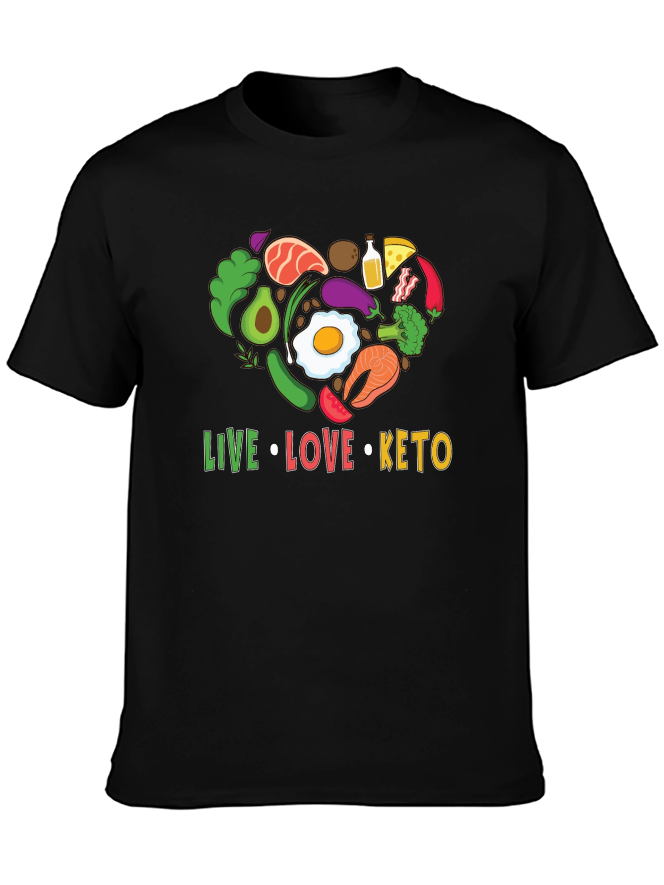 Live Love Keto T-Shirt - Diet Lifestyle Tee