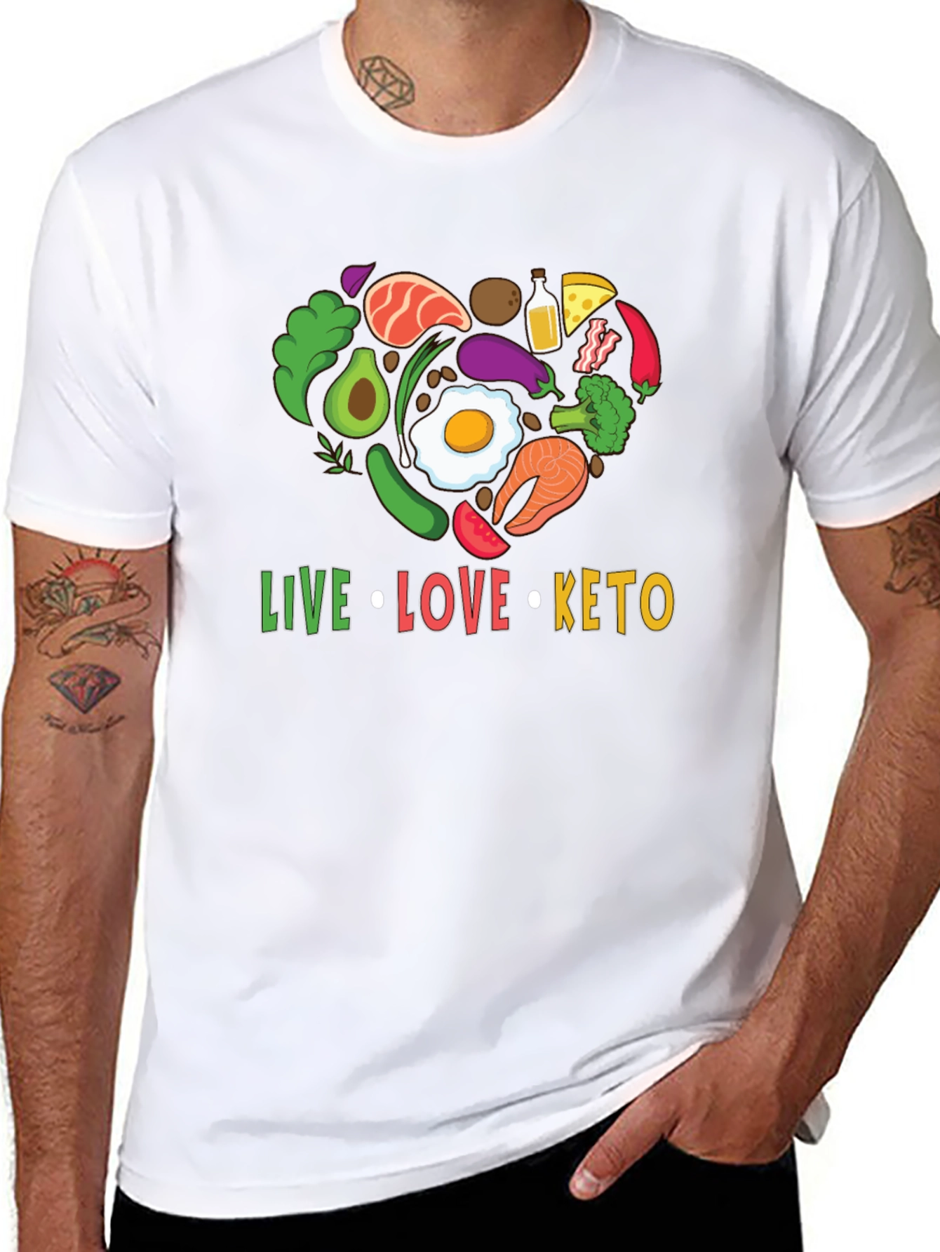Live Love Keto T-Shirt - Diet Lifestyle Tee