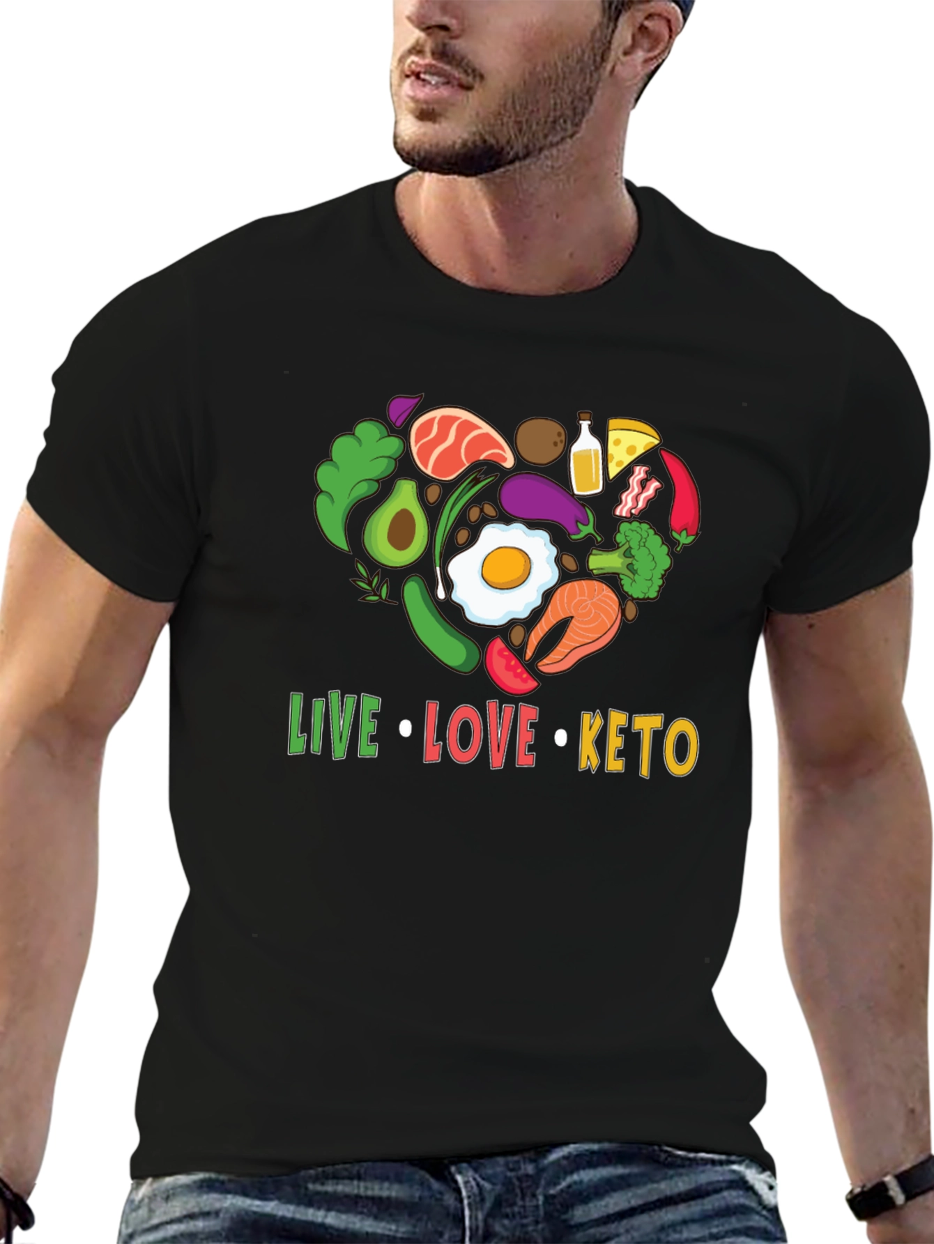 Live Love Keto T-Shirt - Diet Lifestyle Tee