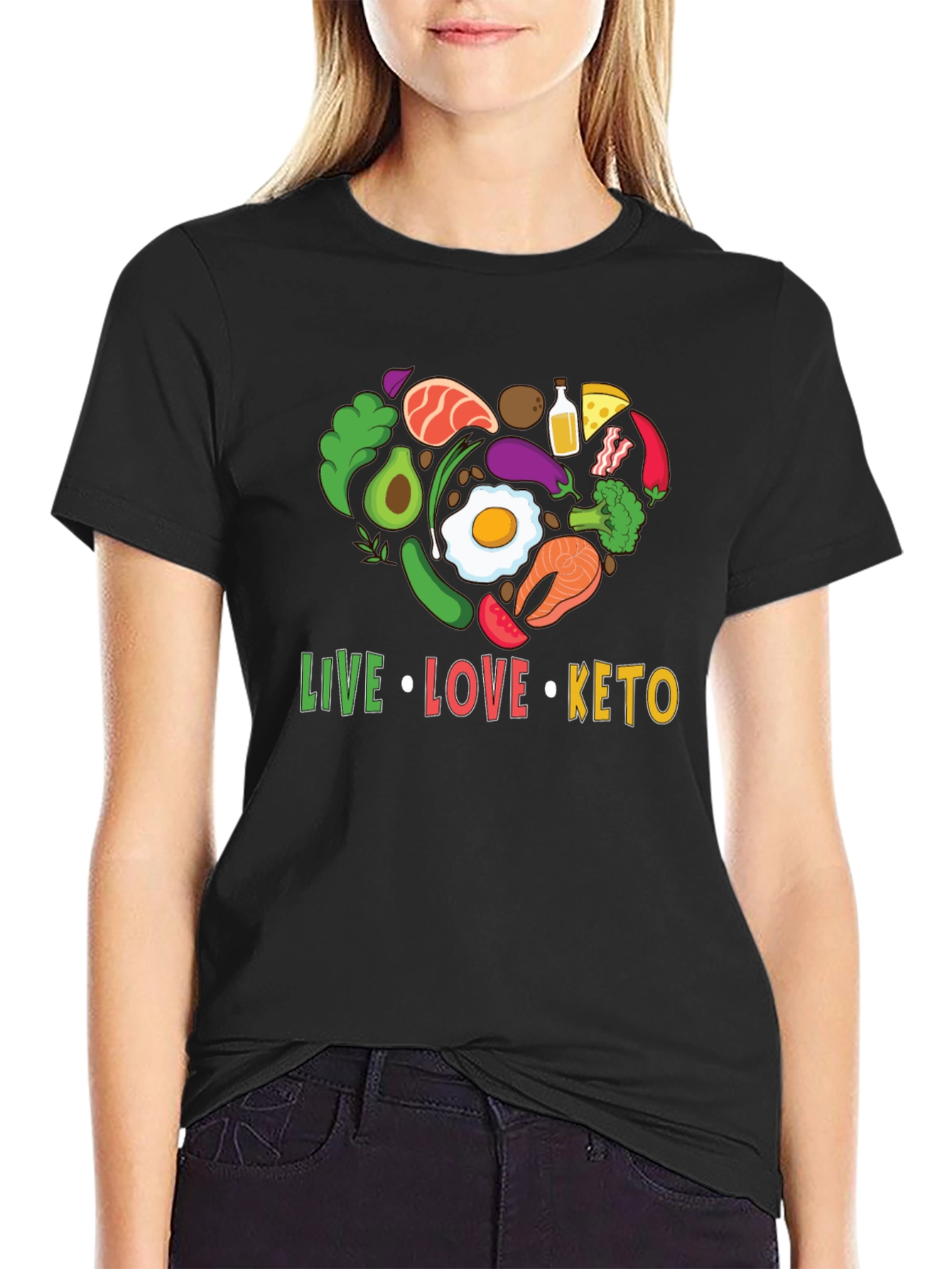 Live Love Keto T-Shirt - Diet Lifestyle Tee