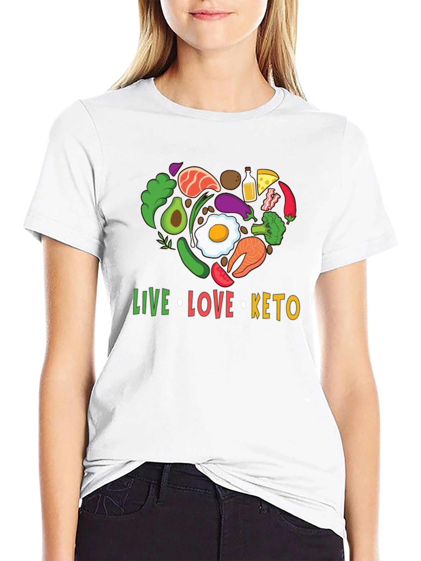 Live Love Keto T-Shirt - Diet Lifestyle Tee