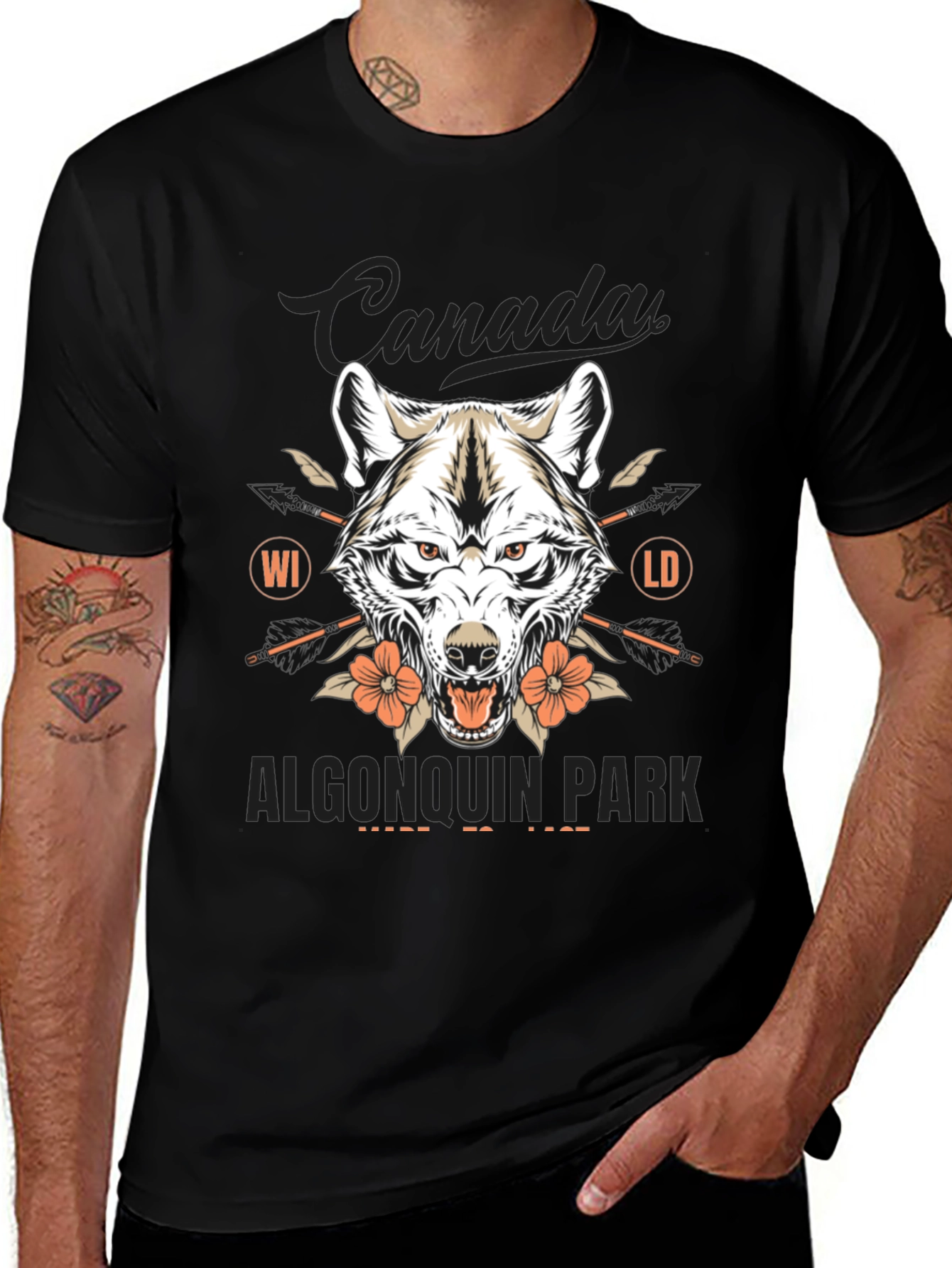 Canada Algonquin Park Wolf T-Shirt