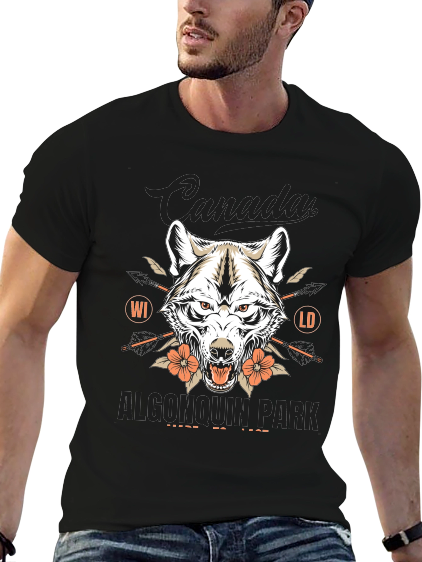 Canada Algonquin Park Wolf T-Shirt