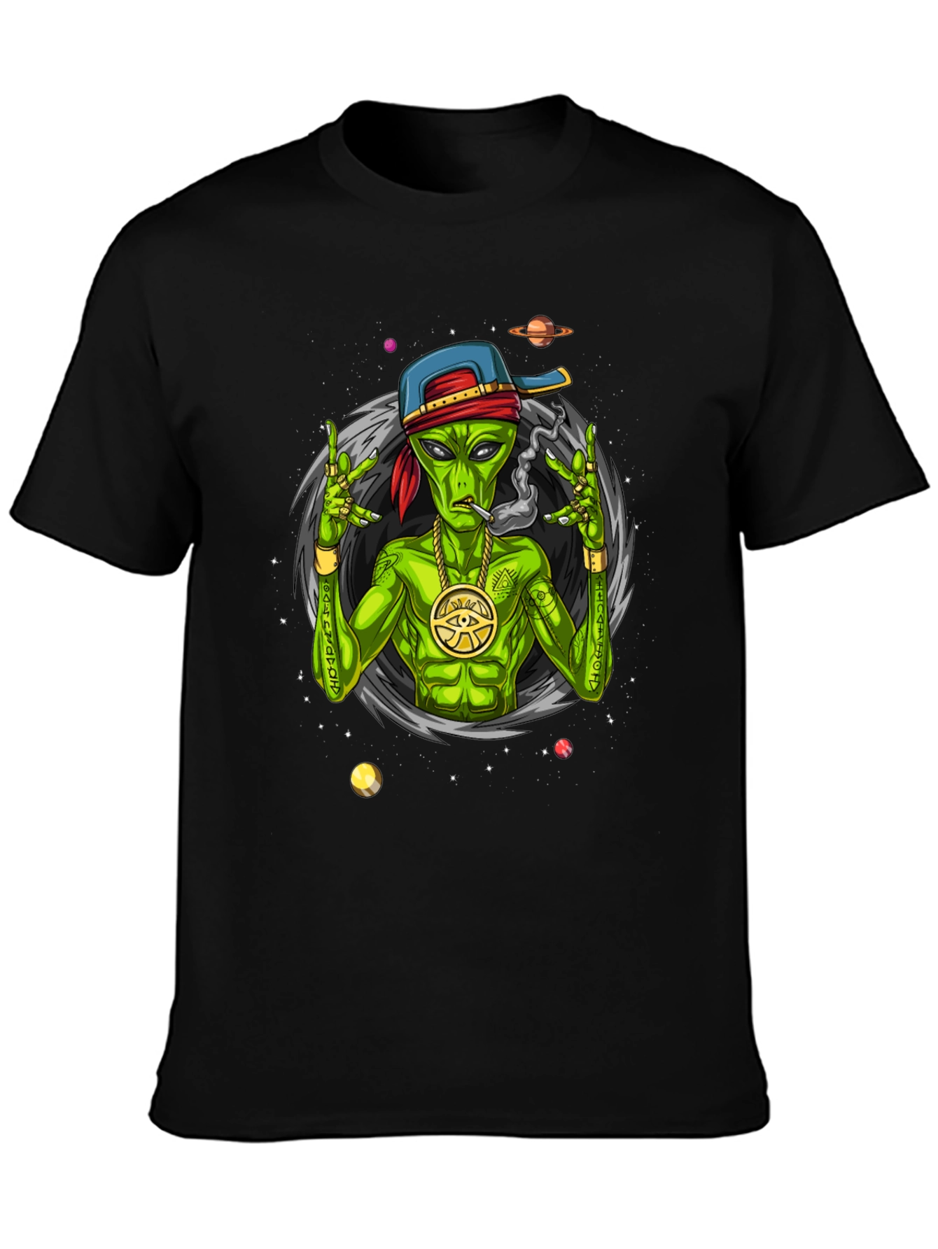 Alien Gangster Graphic Tee - Cool Streetwear Shirt