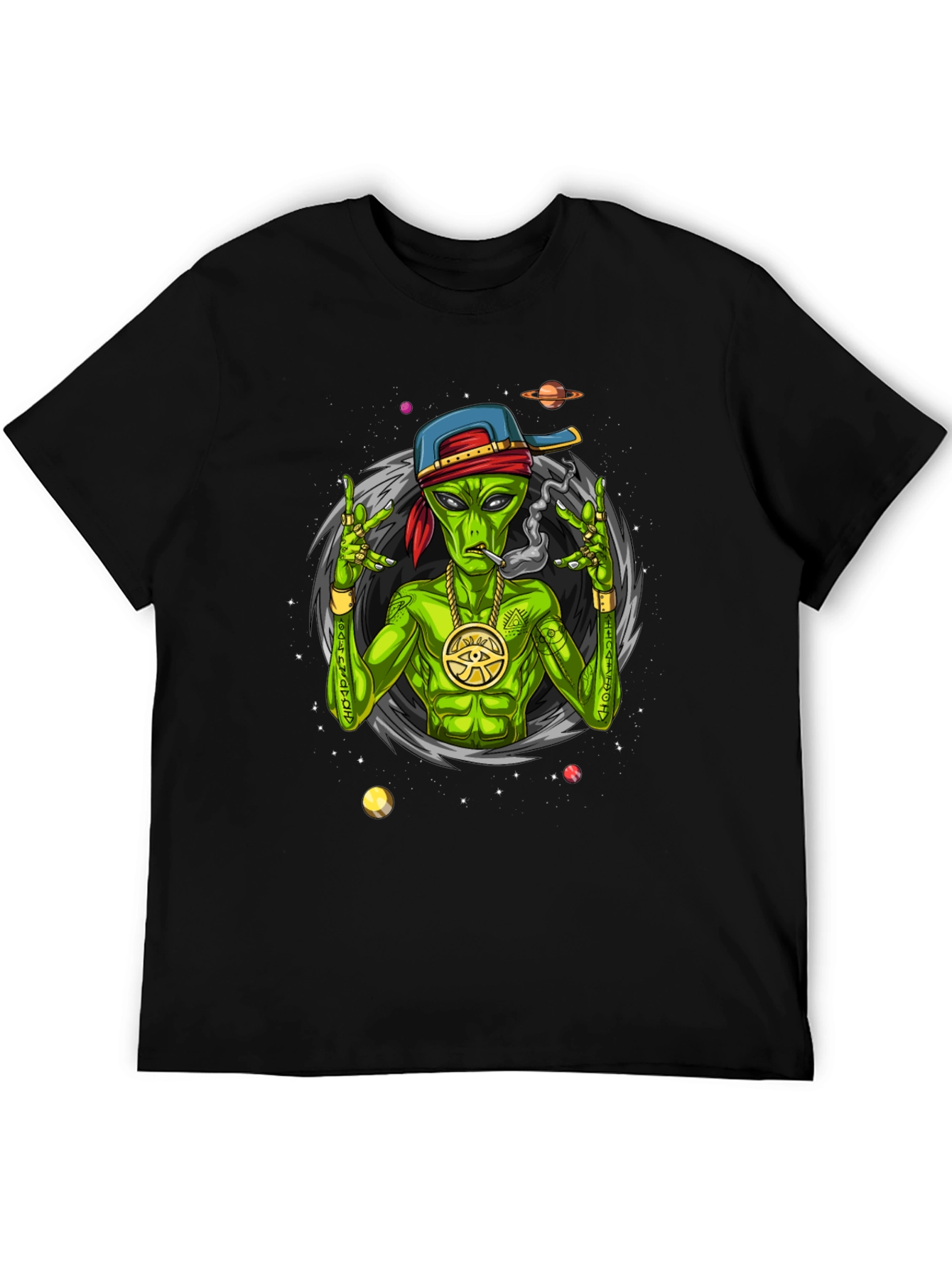 Alien Gangster Graphic Tee - Cool Streetwear Shirt