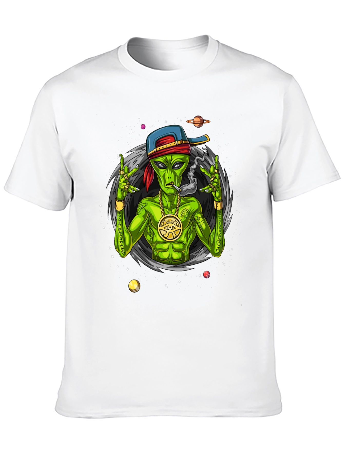Alien Gangster Graphic Tee - Cool Streetwear Shirt