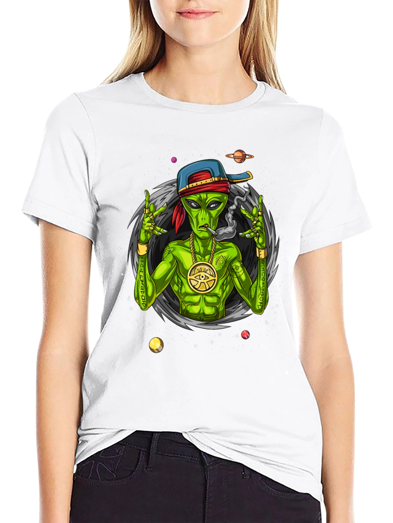 Alien Gangster Graphic Tee - Cool Streetwear Shirt
