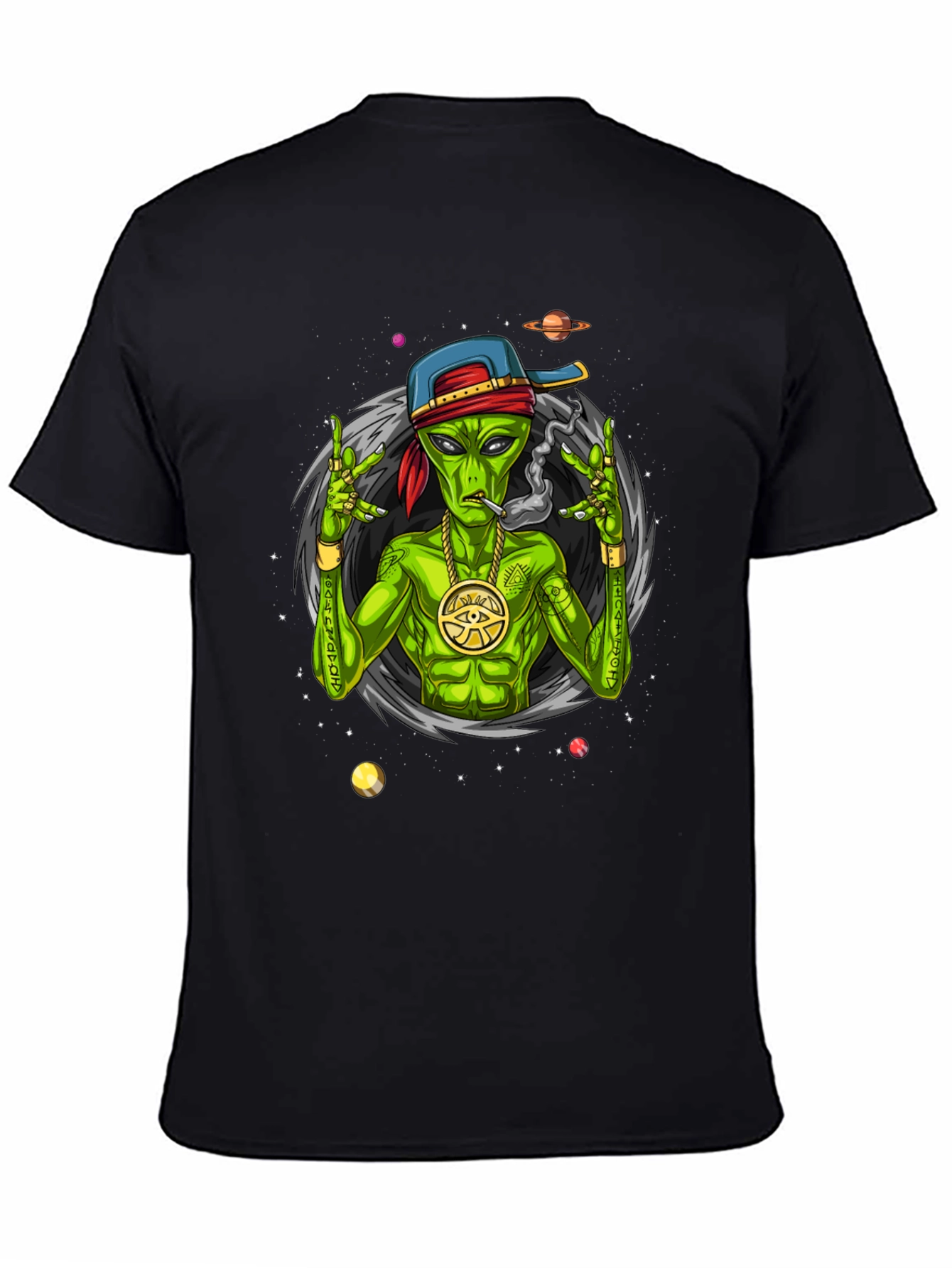 Alien Gangster Graphic Tee - Cool Streetwear Shirt