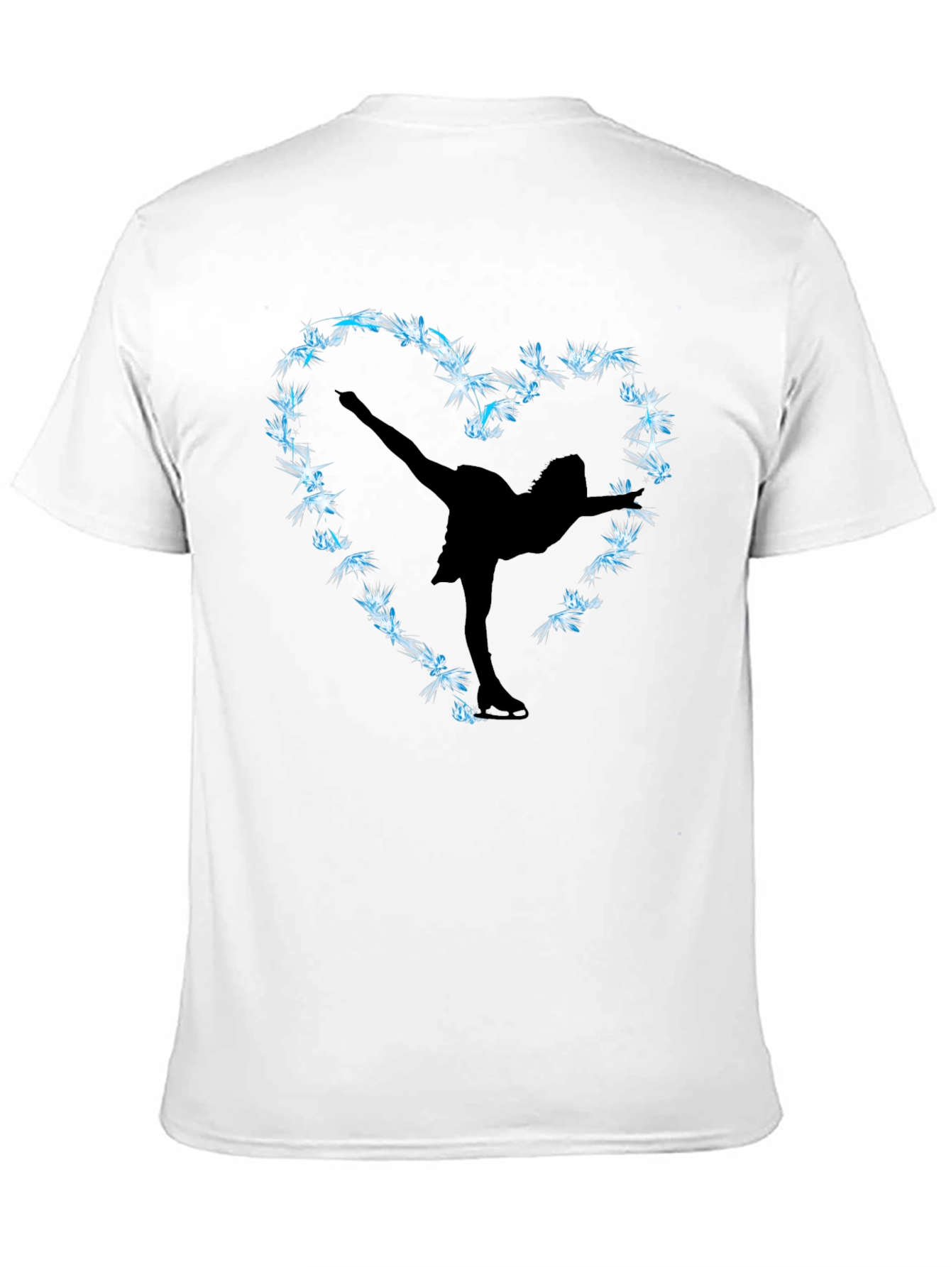 Figure Skating Heart Graphic Tee