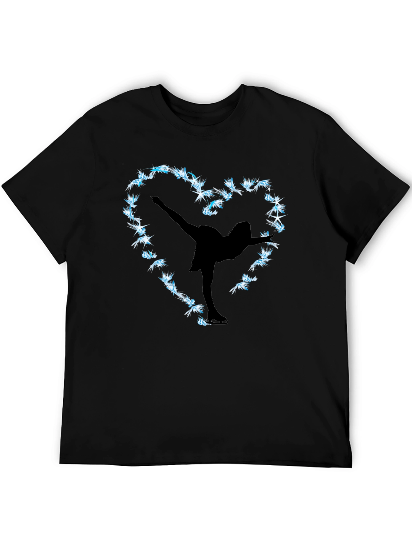 Figure Skating Heart Graphic Tee