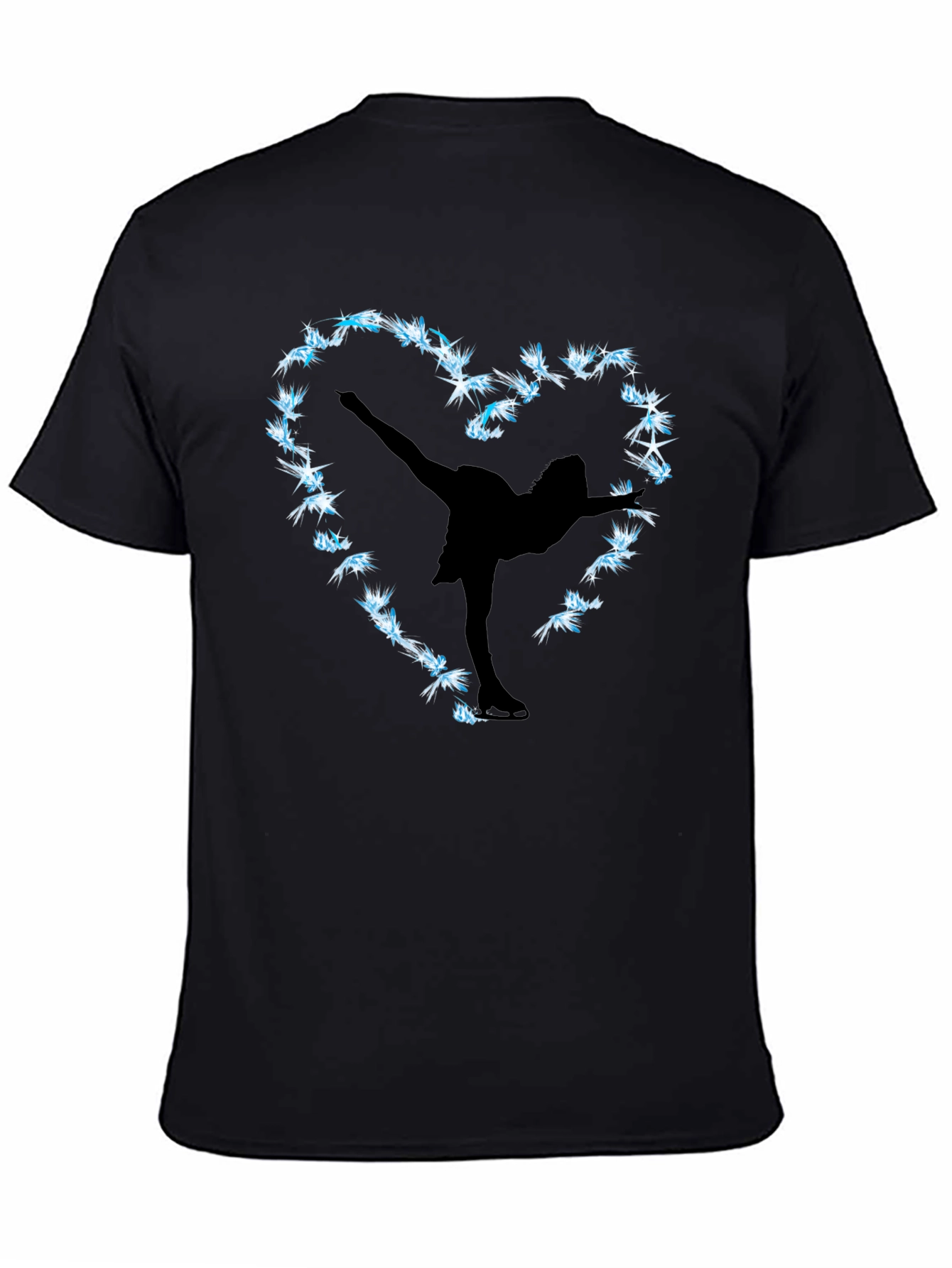 Figure Skating Heart Graphic Tee
