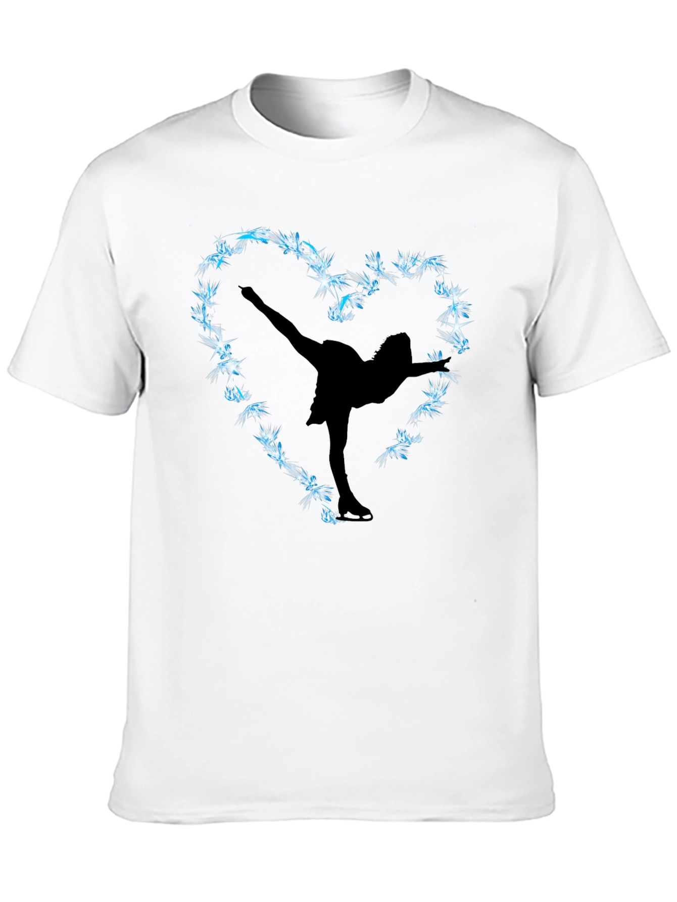 Figure Skating Heart Graphic Tee