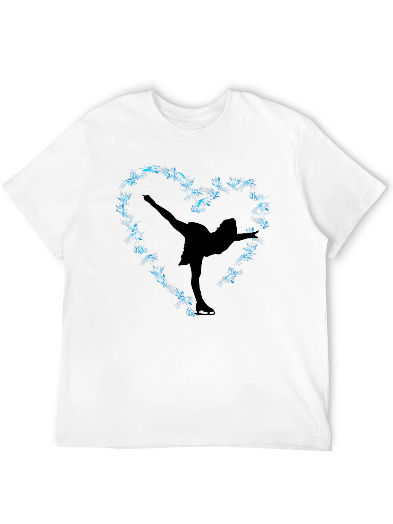 Figure Skating Heart Graphic Tee