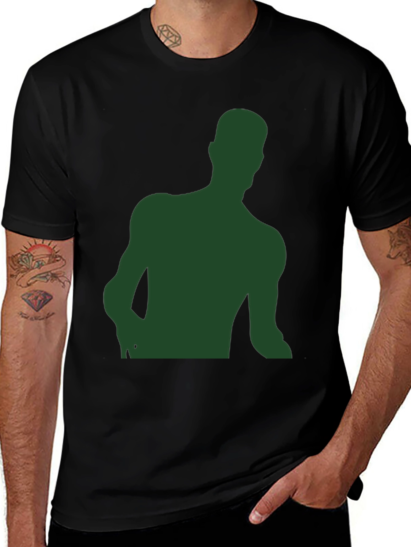 Silhouette Graphic Tee - Black