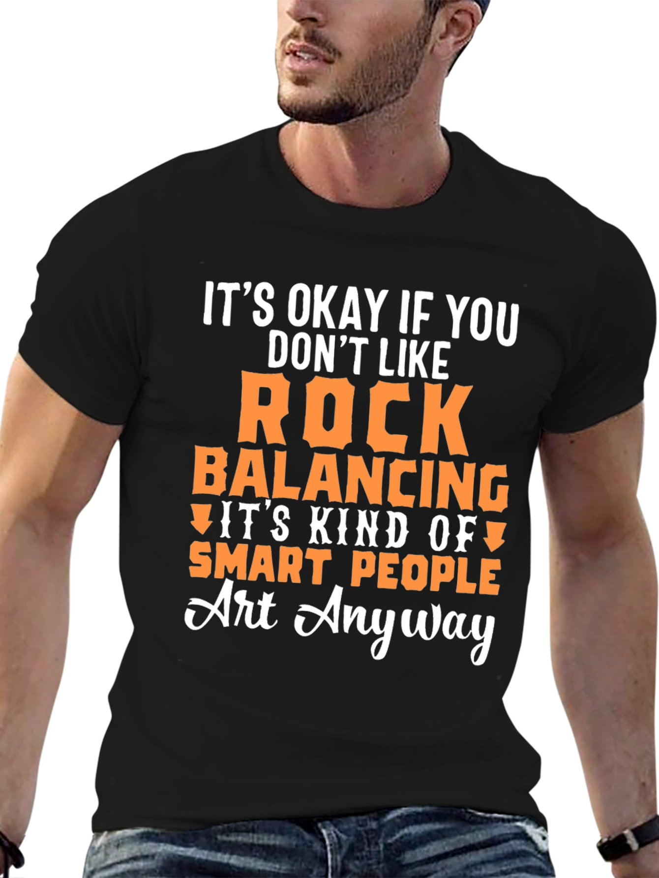 Rock Balancing Art T-Shirt - Smart People Gift
