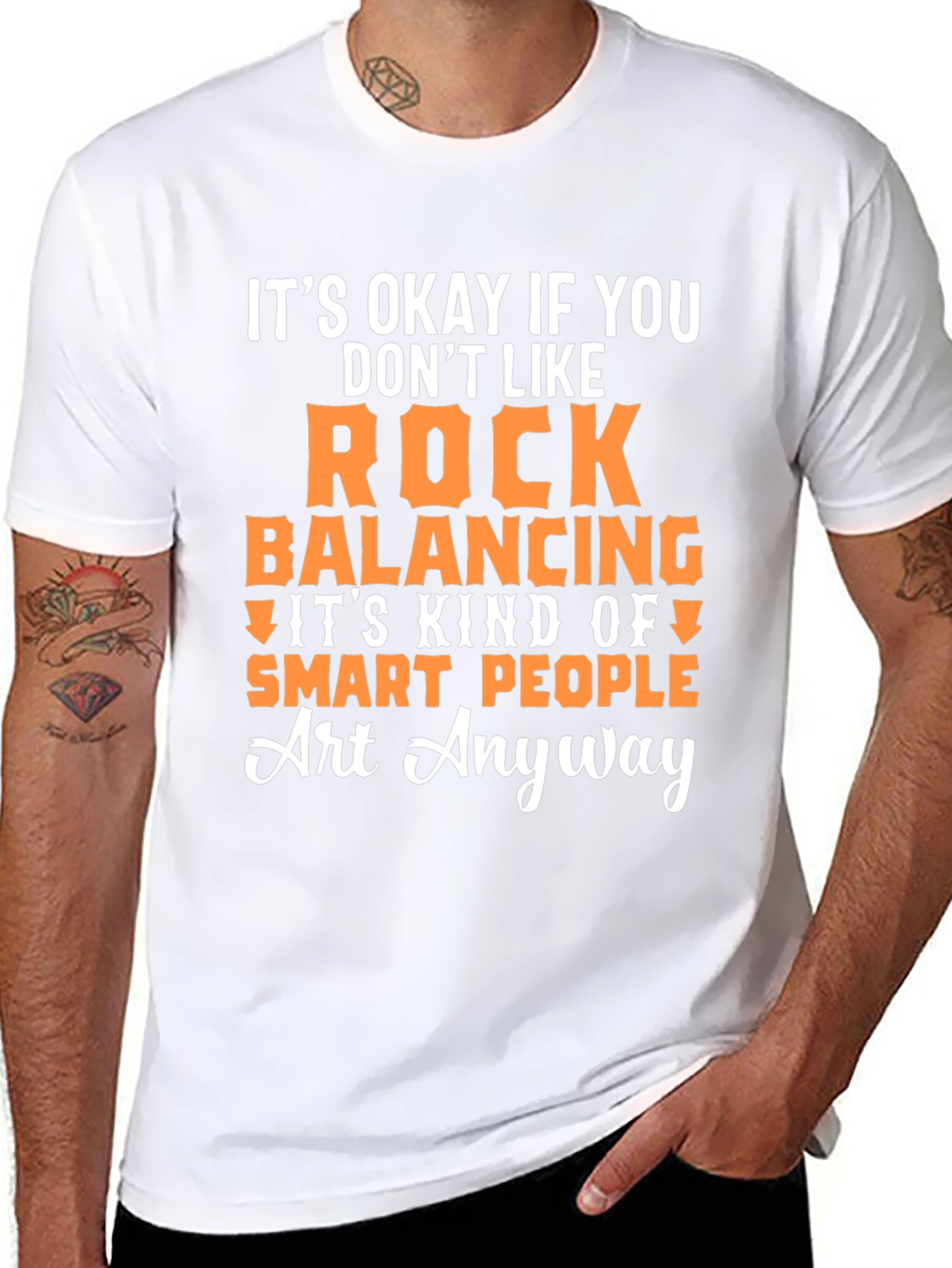 Rock Balancing Art T-Shirt - Smart People Gift