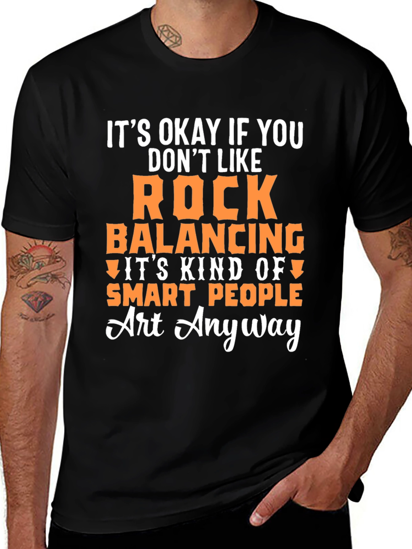 Rock Balancing Art T-Shirt - Smart People Gift